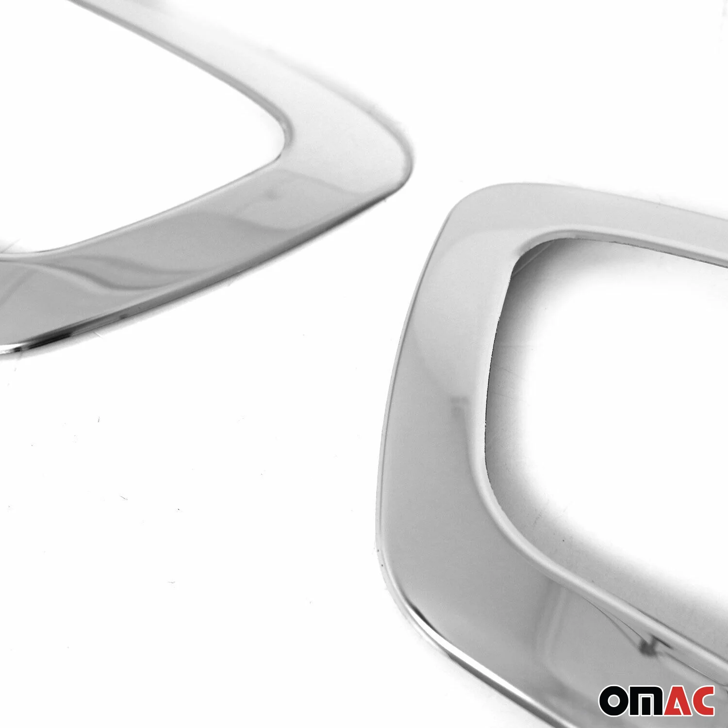 2021-2026 Ford Transit Fog Light Lamp Bezel Cover Stainless Steel Silver 2 Pcs - Image 3