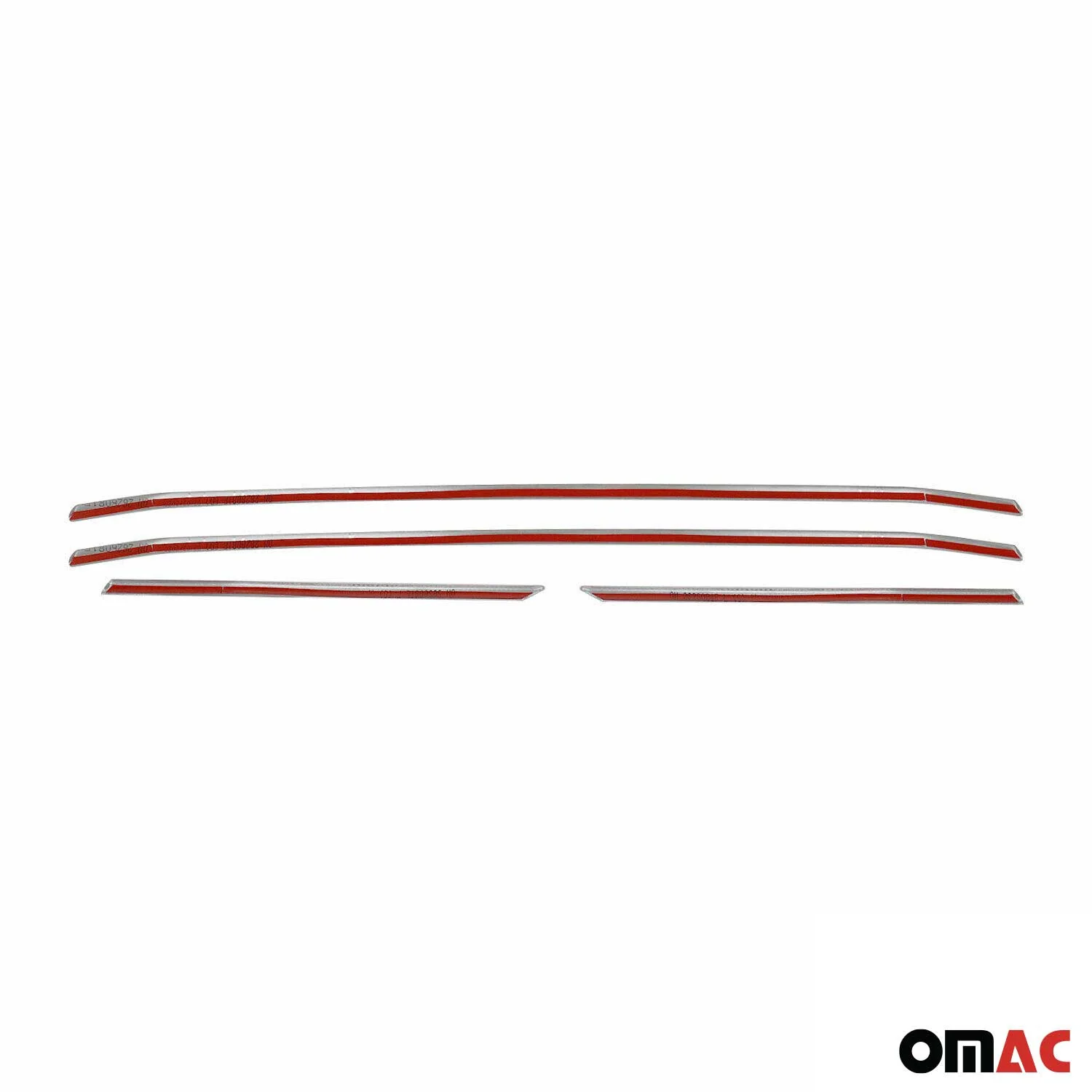 2021-2026 Ford Transit Front Bumper Grill Trim Molding Stainless Steel Silver 4 Pcs - Image 5