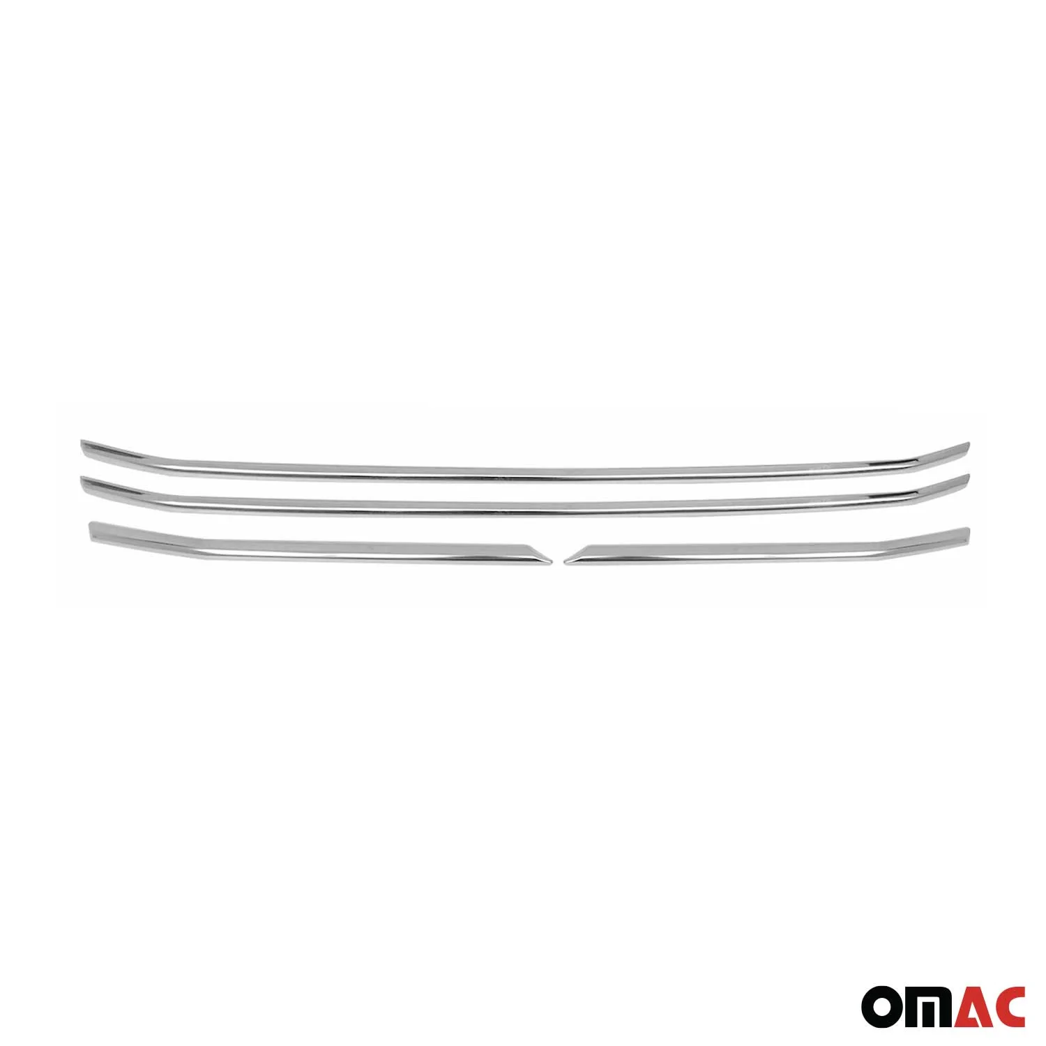 2021-2026 Ford Transit Front Bumper Grill Trim Molding Stainless Steel Silver 4 Pcs - Image 6