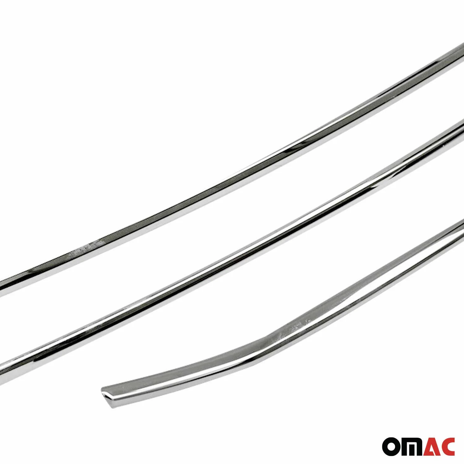 2021-2026 Ford Transit Front Bumper Grill Trim Molding Stainless Steel Silver 4 Pcs - Image 7