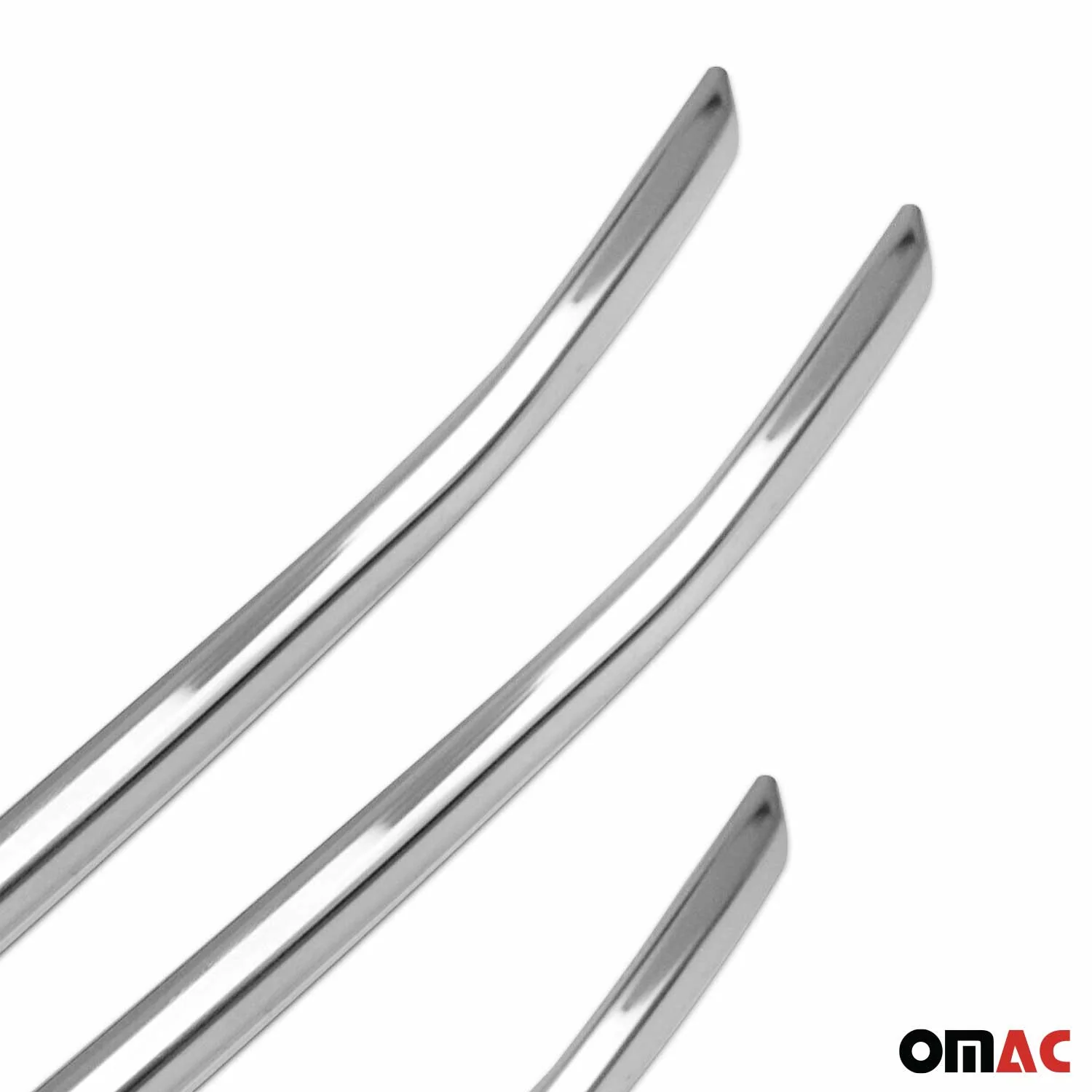 2021-2026 Ford Transit Front Bumper Grill Trim Molding Stainless Steel Silver 4 Pcs - Image 8