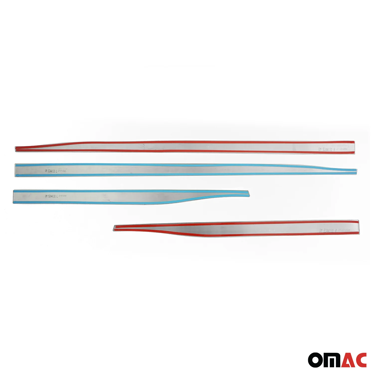 2018-2020 Buick Regal TourX Side Door Molding Trim Stainless Steel Silver 4x - Image 5