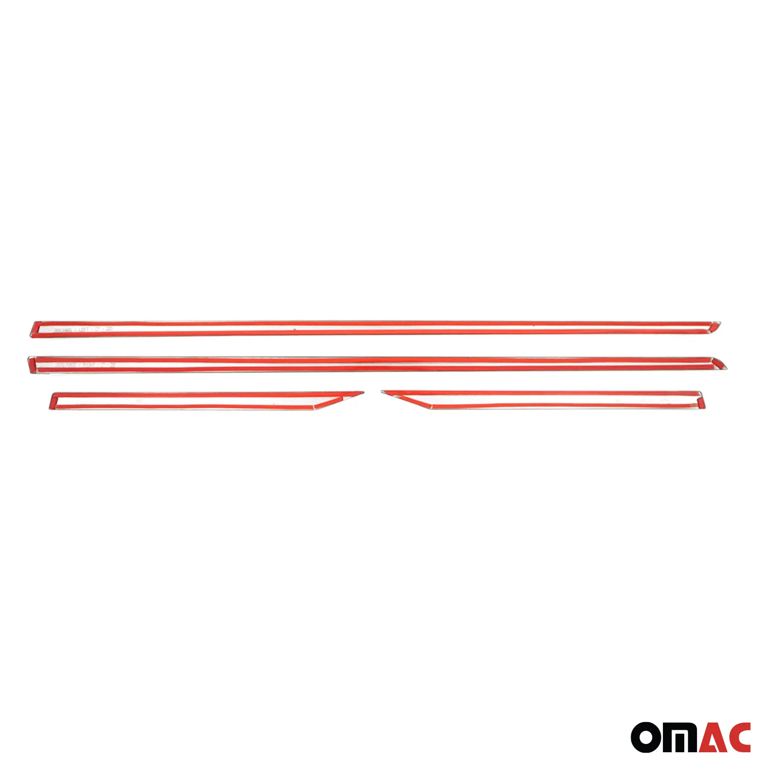 2011-2017 Lexus CT 200h Side Door Molding Trim Skirt Garnish Stainless Steel Silver 4Pcs - Image 5