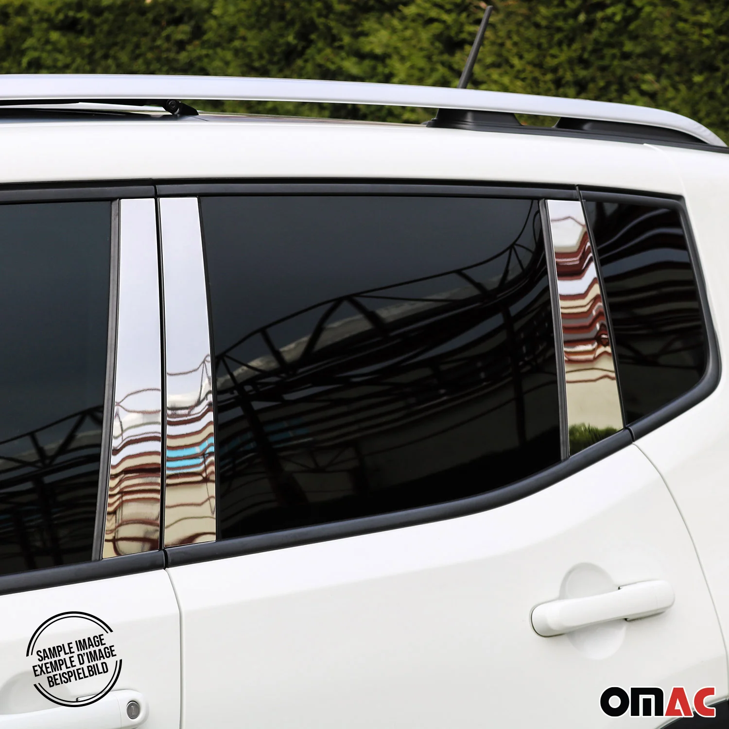 2006-2013 Chevrolet Impala Window B Pillar Posts Door Trim Stainless Steel Silver 6x - Image 3