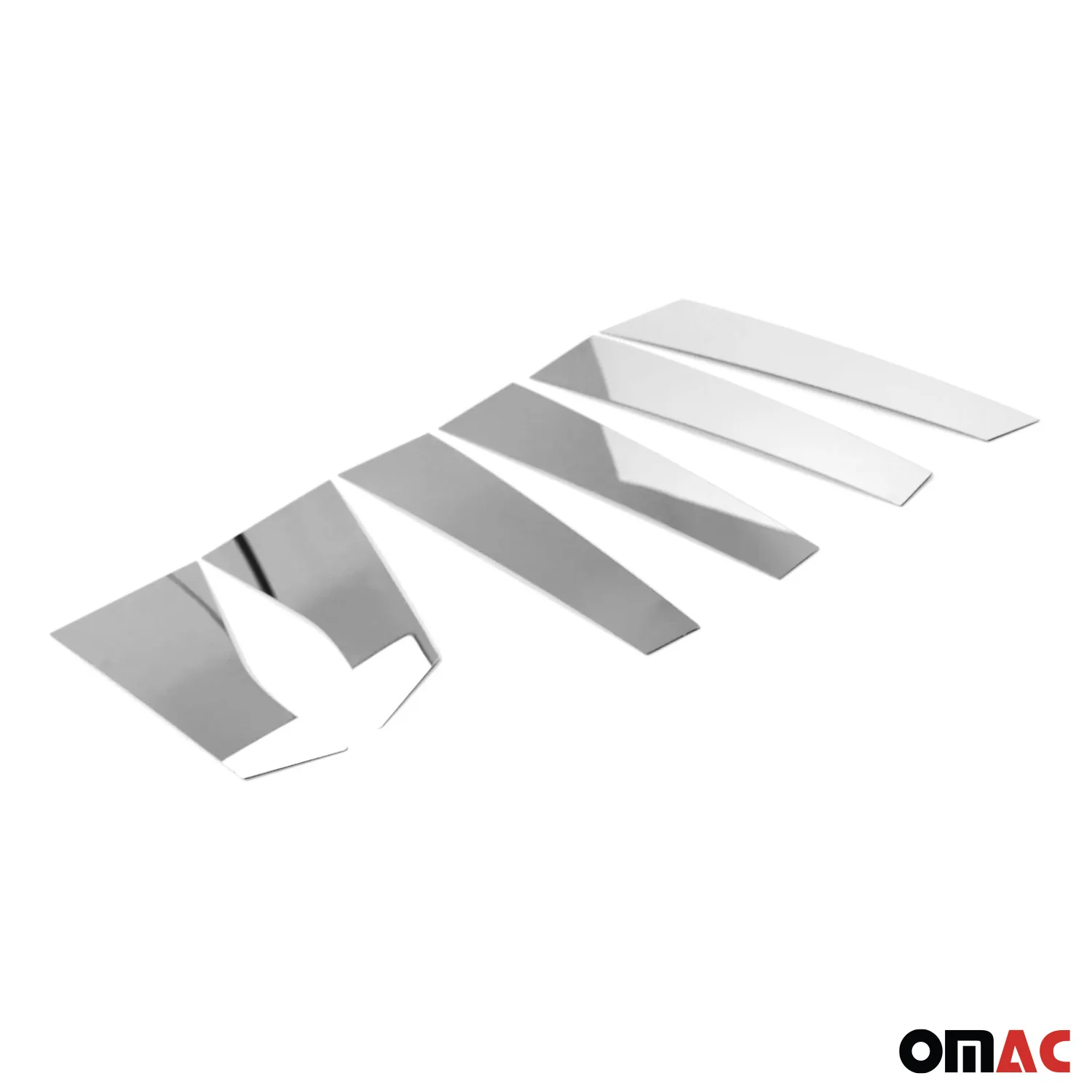 2006-2013 Chevrolet Impala Window B Pillar Posts Door Trim Stainless Steel Silver 6x - Image 9