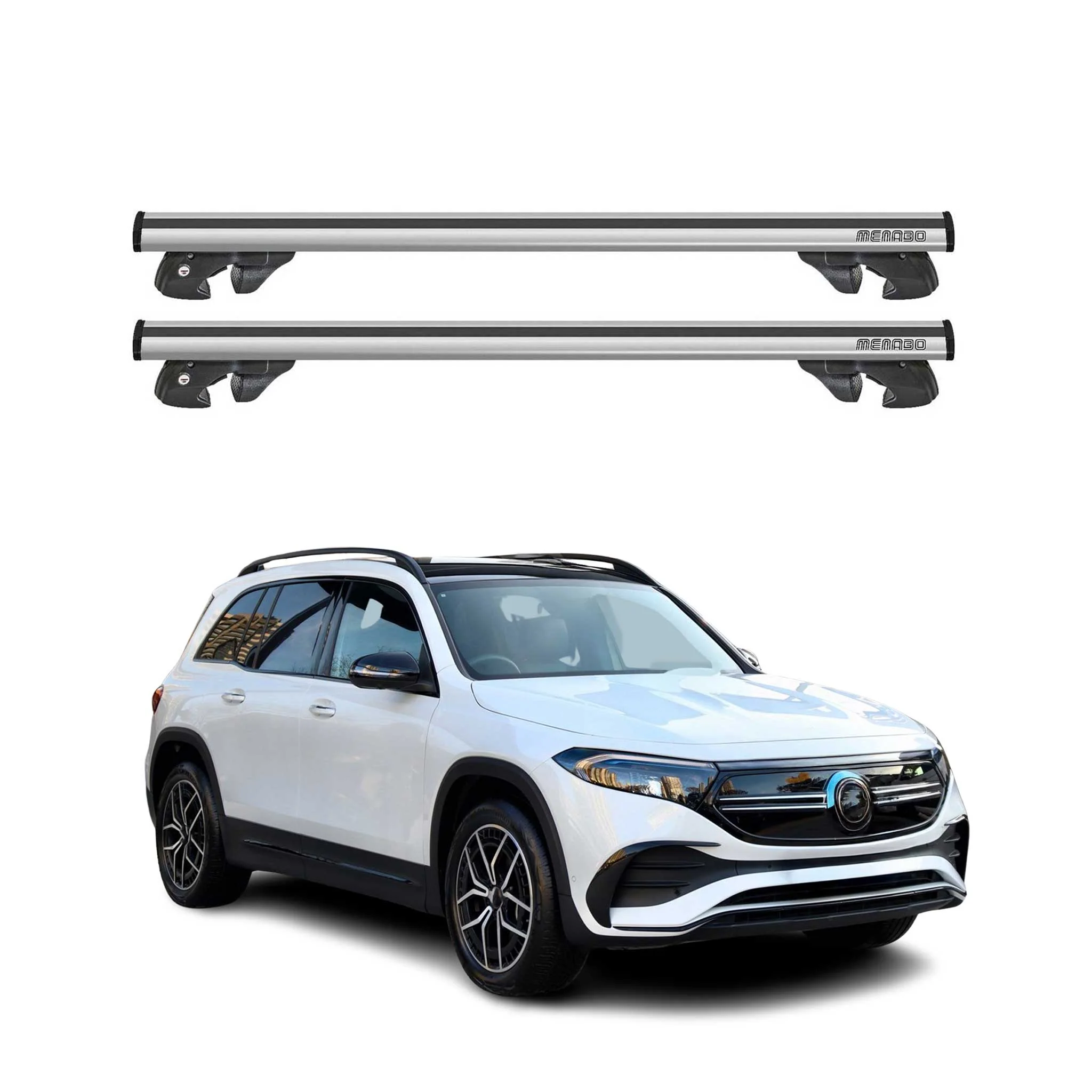 2022-2026 Mercedes EQB Roof Rack Cross Bars Silver