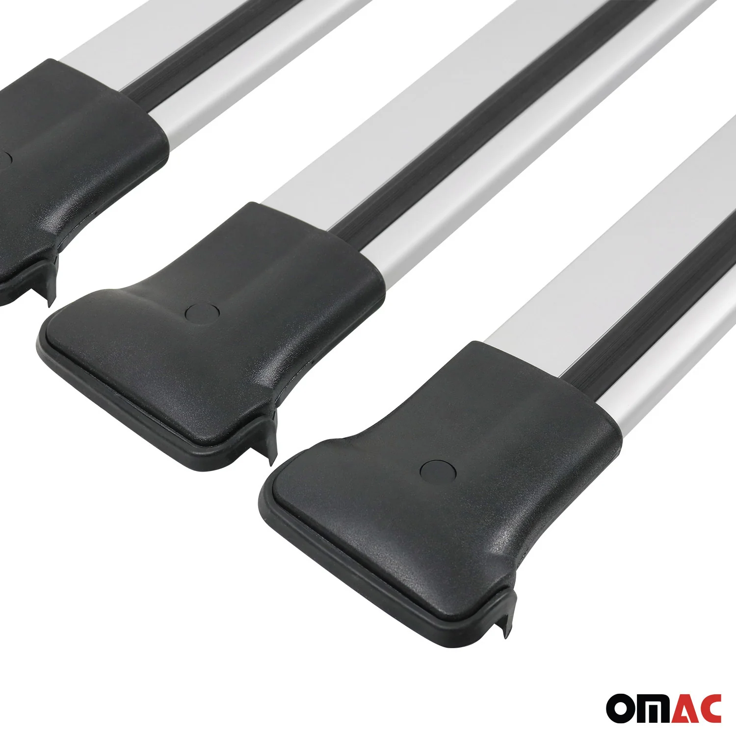 2016-2024 Mercedes Metris Roof Rack Cross Bars 3Pcs Silver - Image 10
