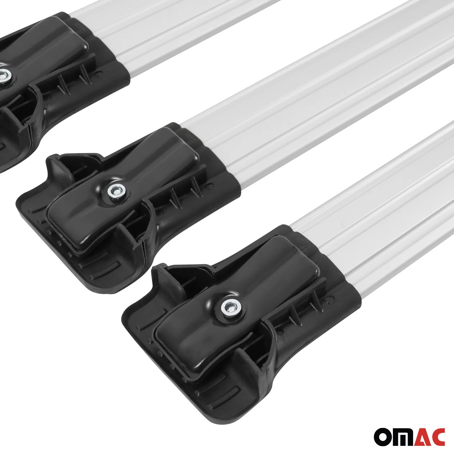 2016-2024 Mercedes Metris Roof Rack Cross Bars 3Pcs Silver - Image 11