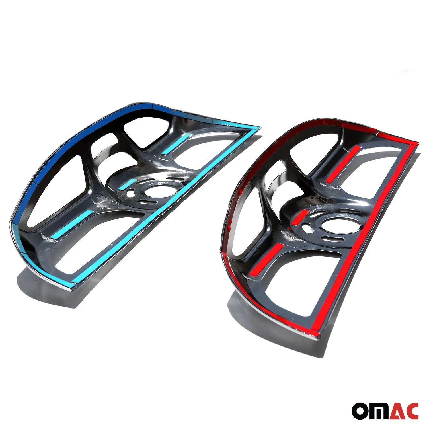 2014-2019 RAM ProMaster City Trunk Tail Light Trim Frame ABS Chrome Dark 2Pcs - Image 5