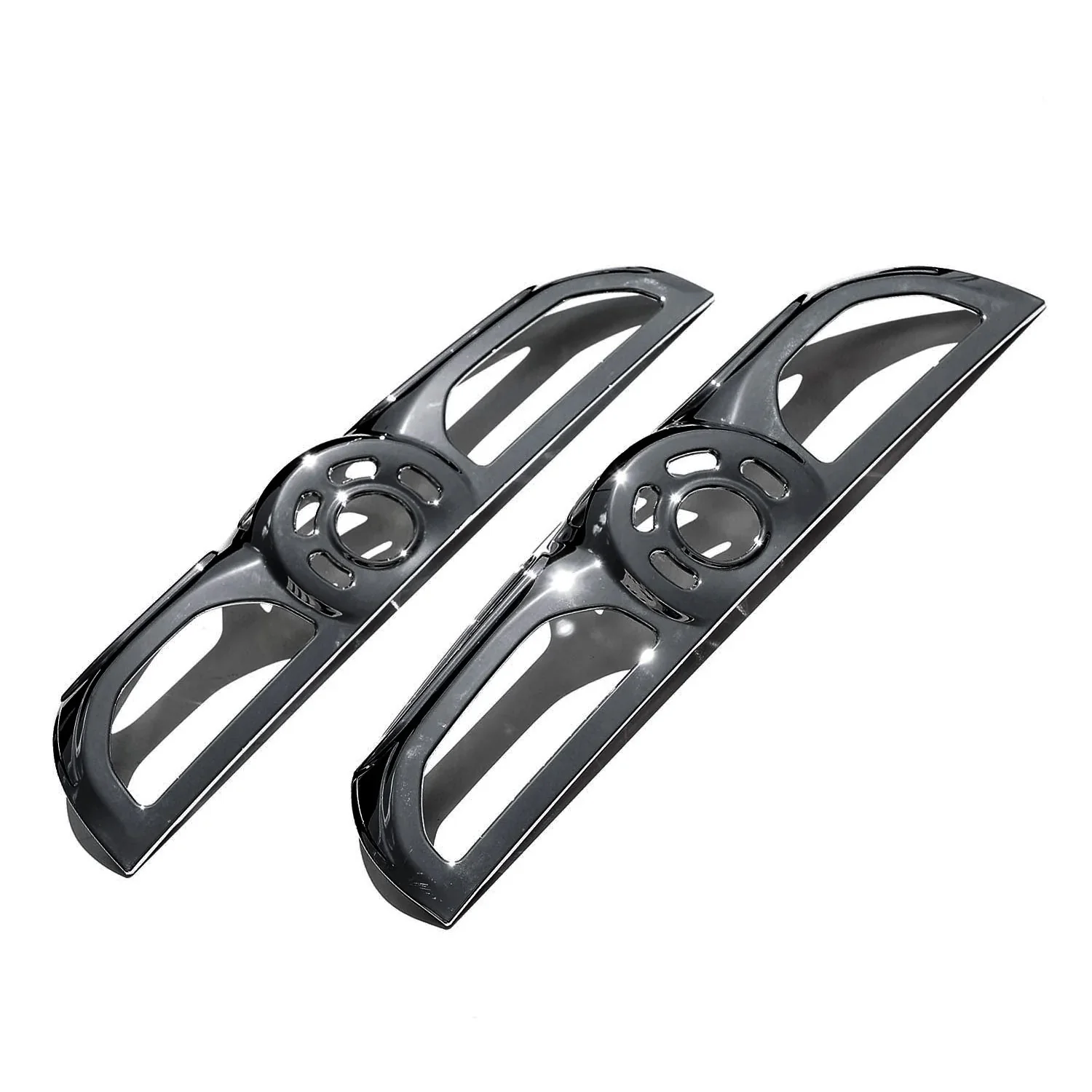 2014-2019 RAM ProMaster City Trunk Tail Light Trim Frame ABS Chrome Dark 2Pcs - Image 7