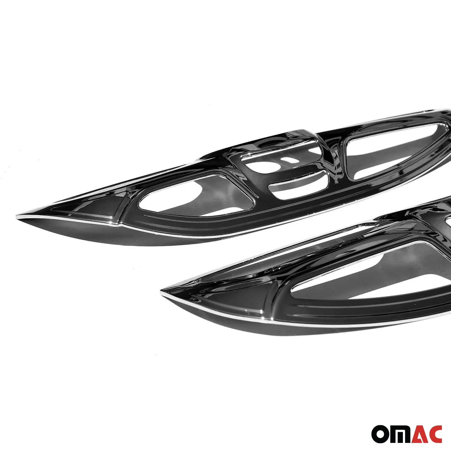 2014-2019 RAM ProMaster City Trunk Tail Light Trim Frame ABS Chrome Dark 2Pcs - Image 8