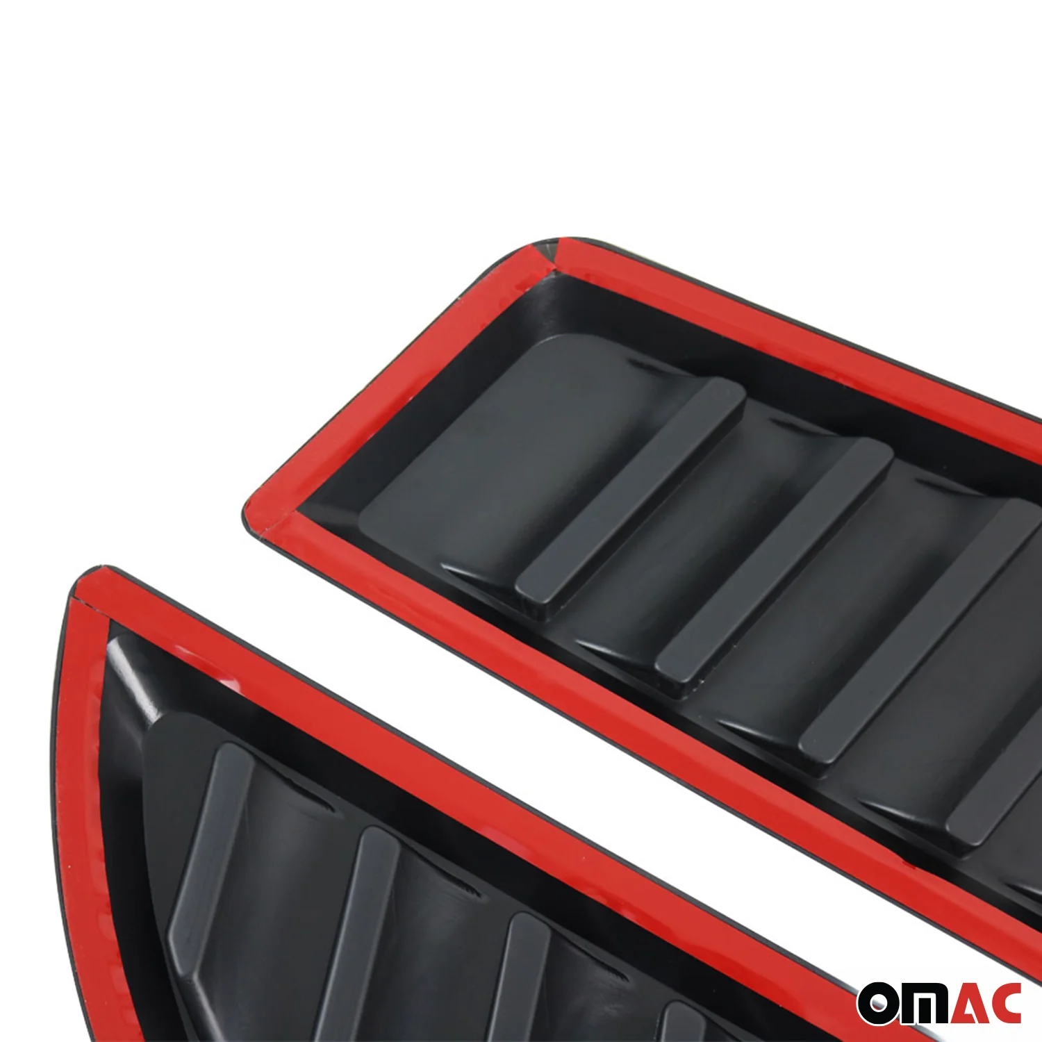 2 Pcs Decorative Air Flow Intake Hood Scoop Vent Cover Black - Image 10
