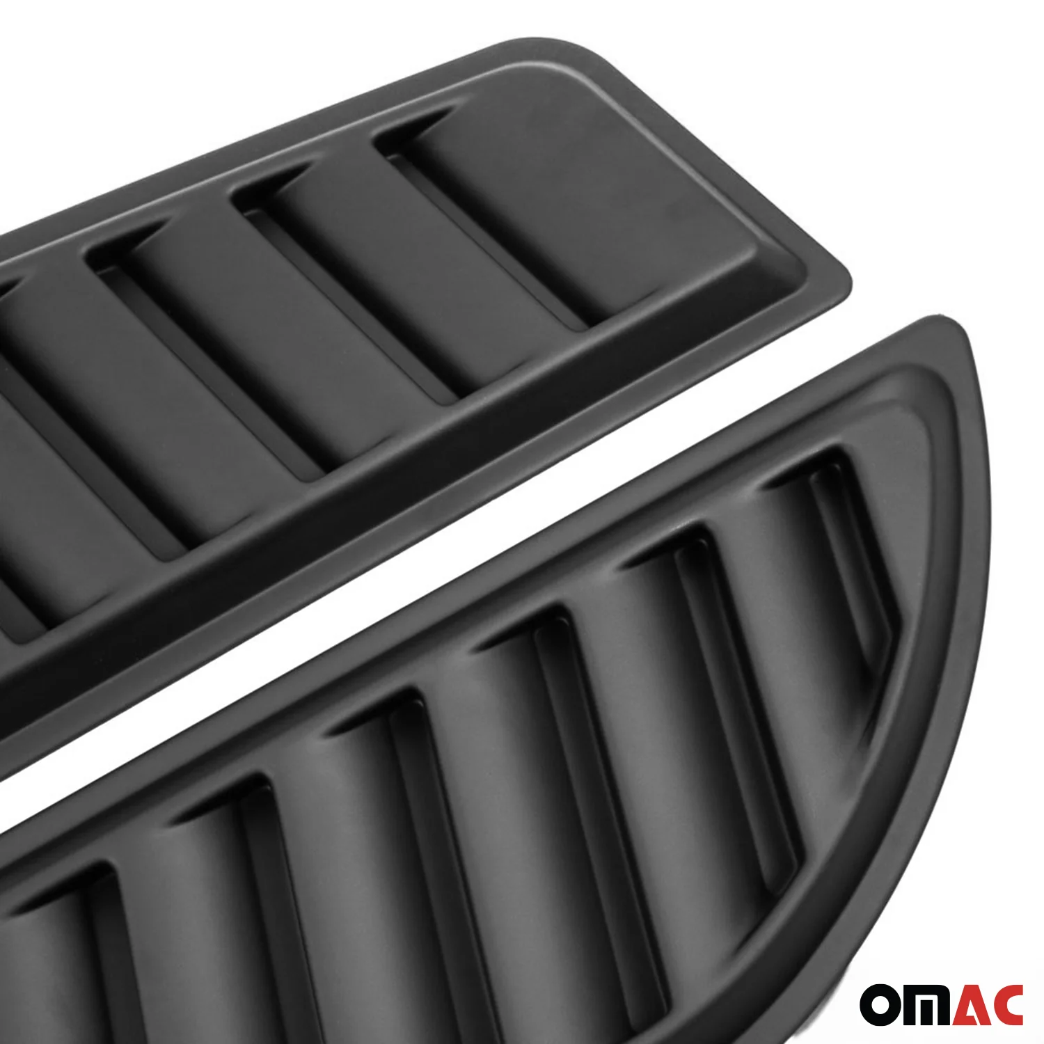 2 Pcs Decorative Air Flow Intake Hood Scoop Vent Cover Black - Image 6
