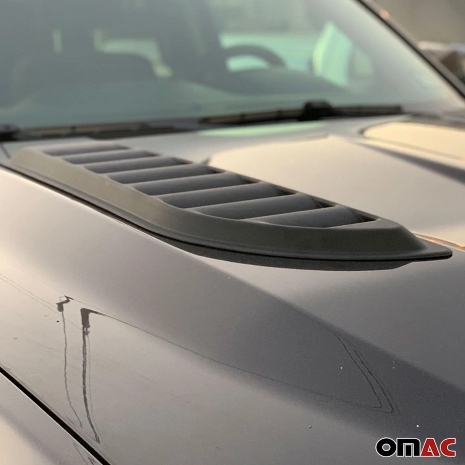2 Pcs Decorative Air Flow Intake Hood Scoop Vent Cover Black - Image 7