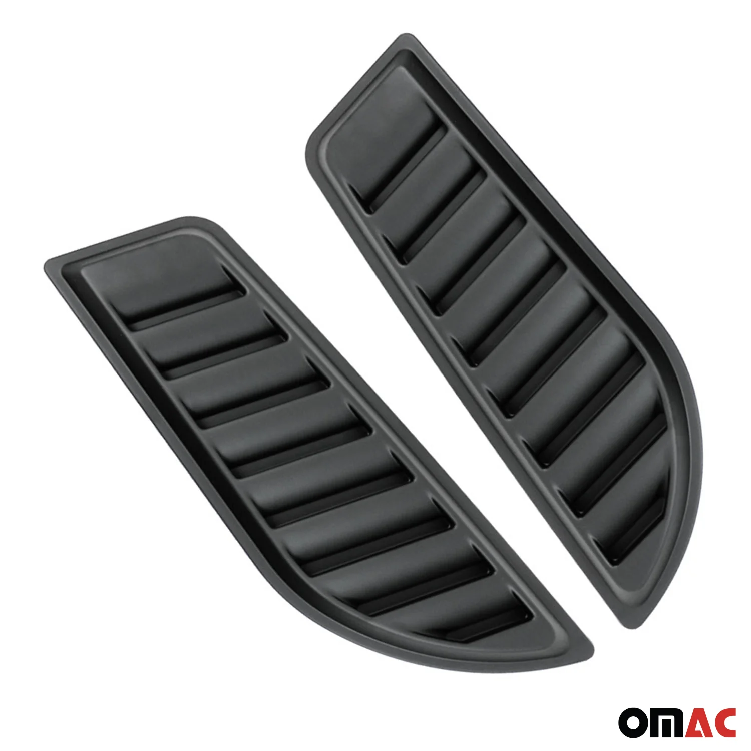 2 Pcs Decorative Air Flow Intake Hood Scoop Vent Cover Black - Image 9