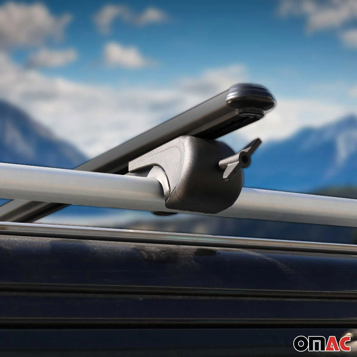 2001-2007 Dodge Grand Caravan Roof Rack Cross Bars Black - Image 9