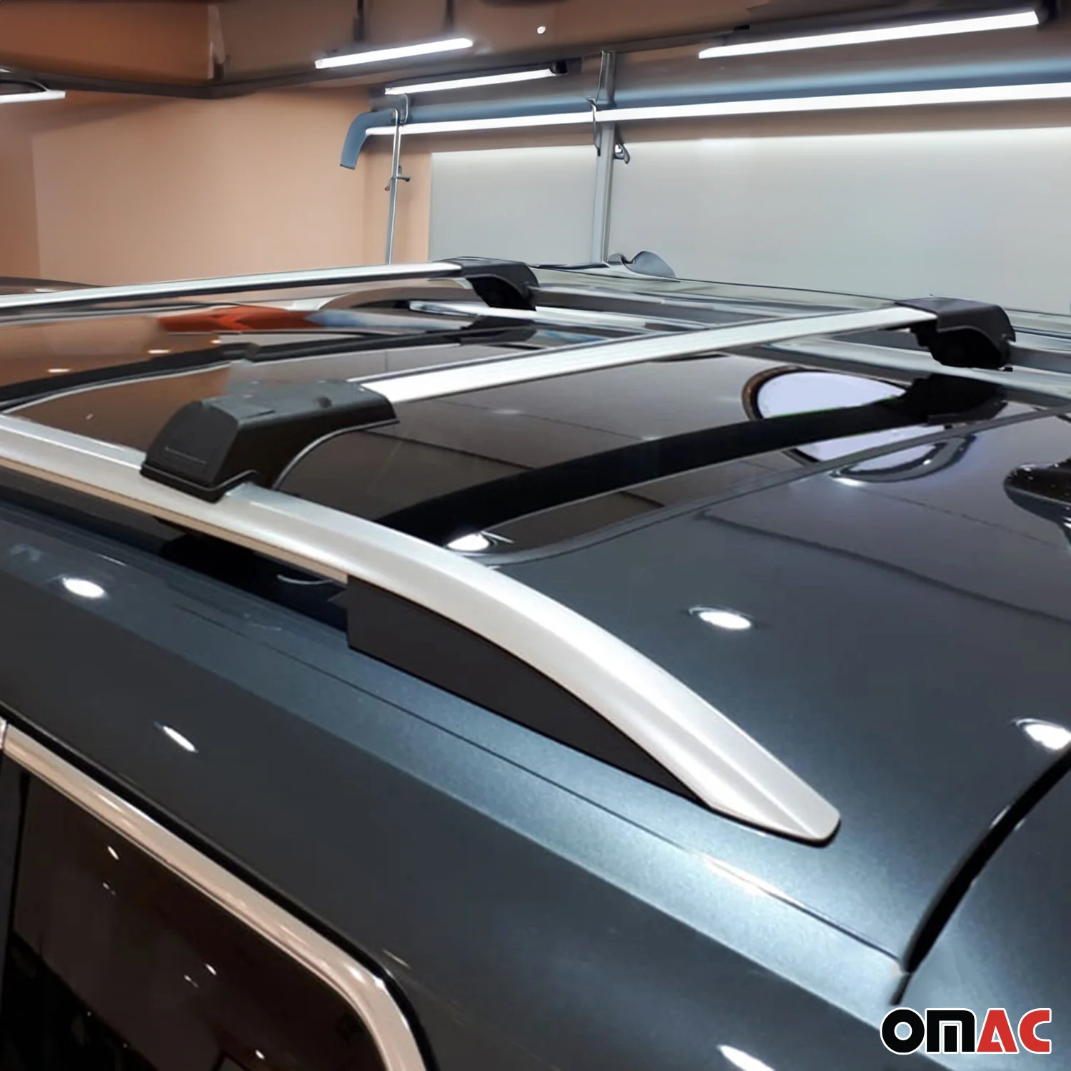 2015-2022 RAM ProMaster City Roof Rack Cross Bars Silver - Image 5