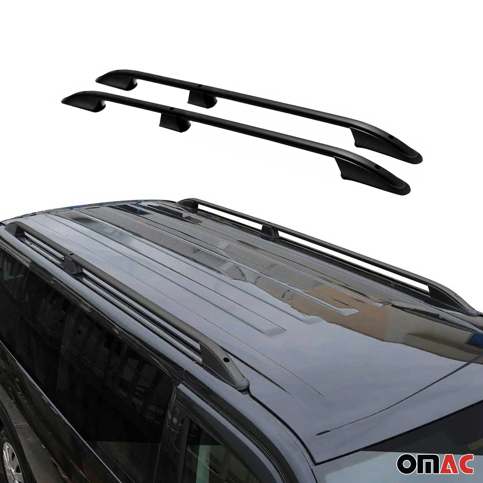 2015-2022 RAM Promaster City L2 Long Roof Rack Rails Side Rails Black - Image 5