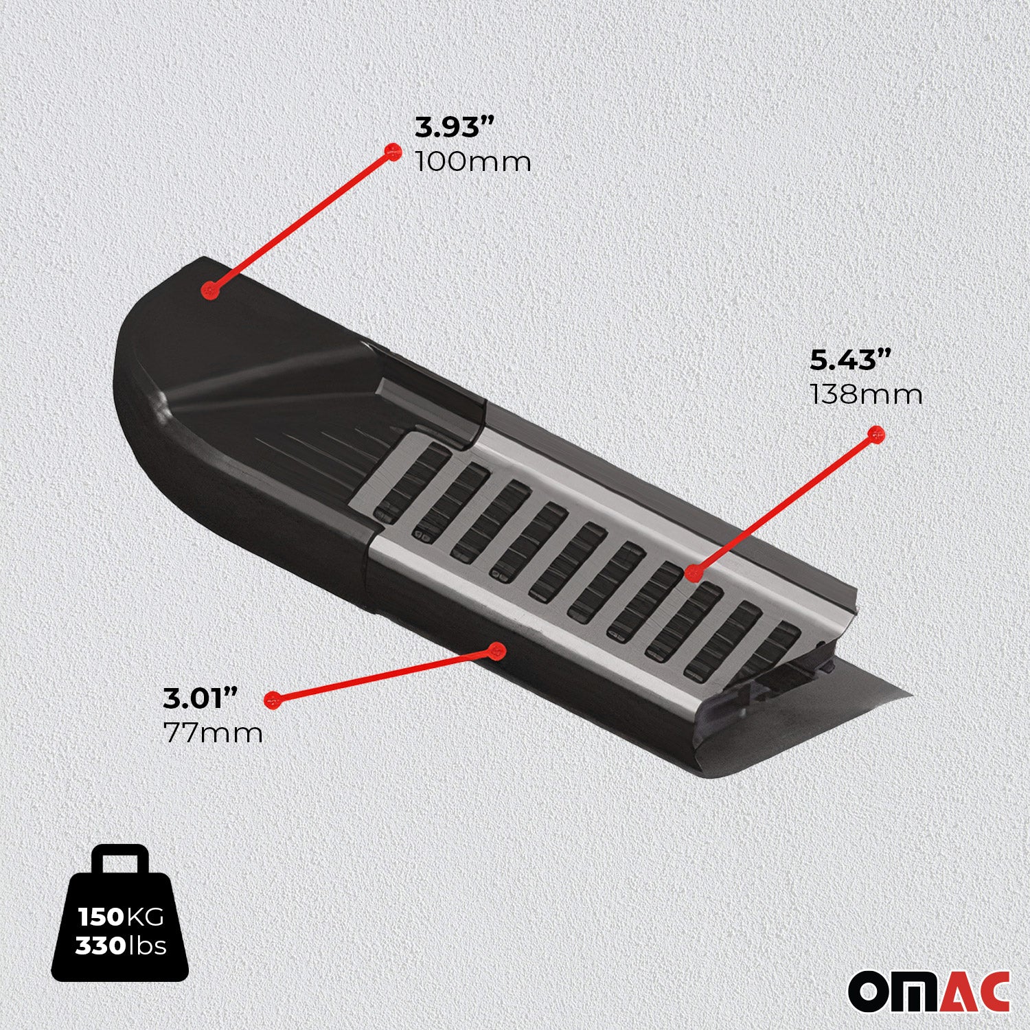 2015-2022 RAM ProMaster City Running Boards Side Steps Silver & Black - Image 6