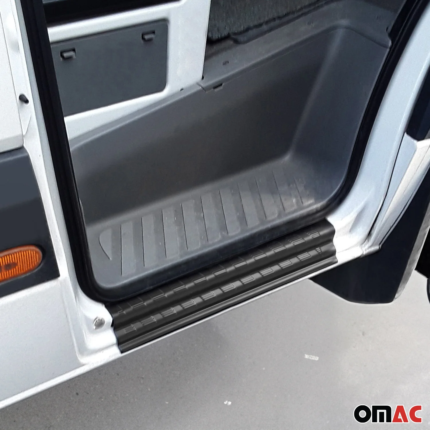 2006-2018 Mercedes Sprinter W906 Door Sill Scuff Plate Scratch Black 2Pcs - Image 2