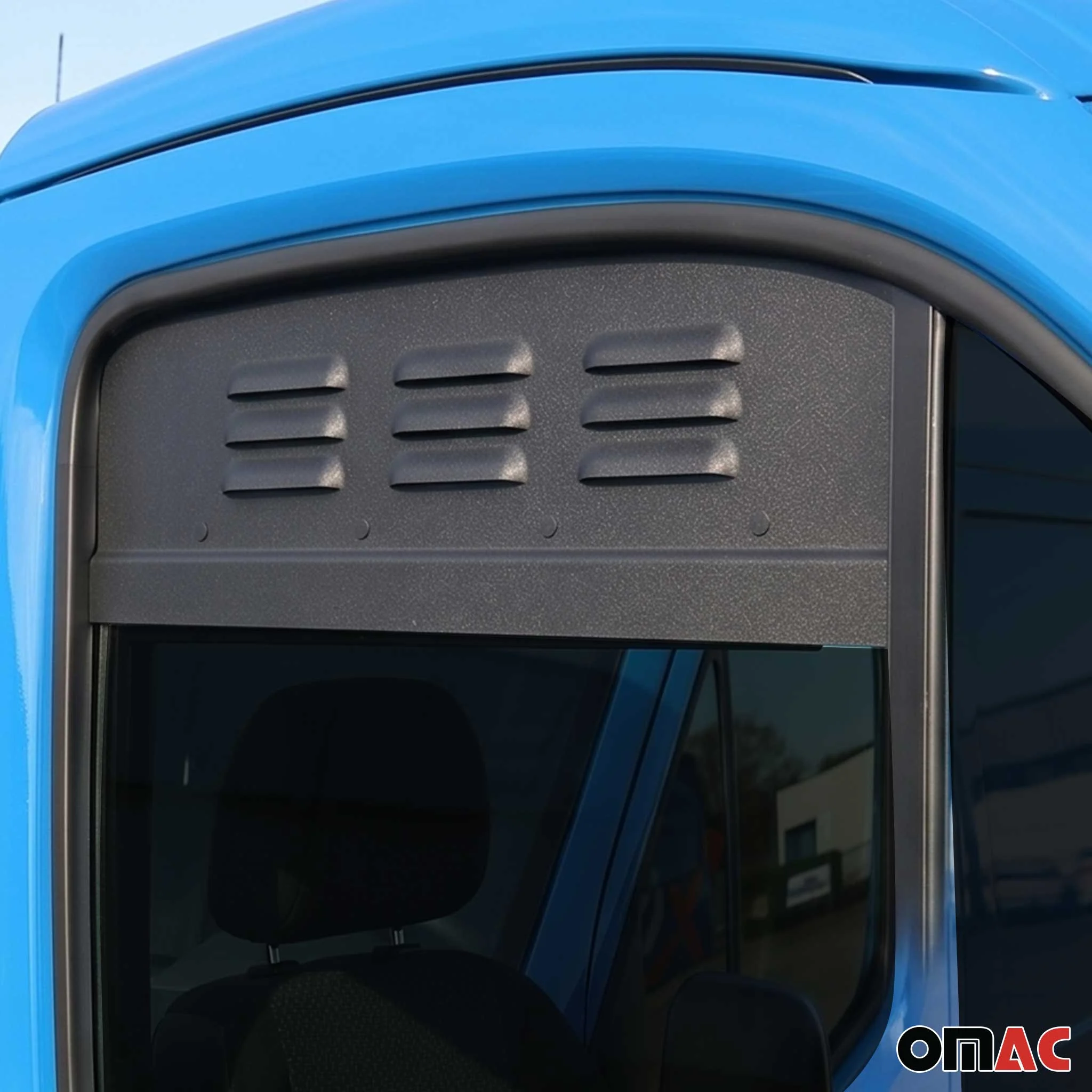 2014-2024 RAM ProMaster Car Ventilation Window Air Vent Black Aluminium 2Pcs - Image 3