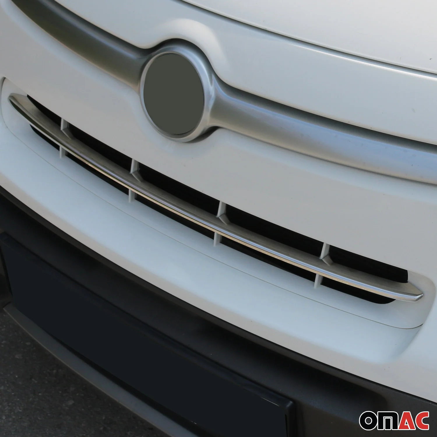 2014-2020 Fiat 500L Rockstar Front Bumper Grill Trim Molding Stainless Steel Silver - Image 3