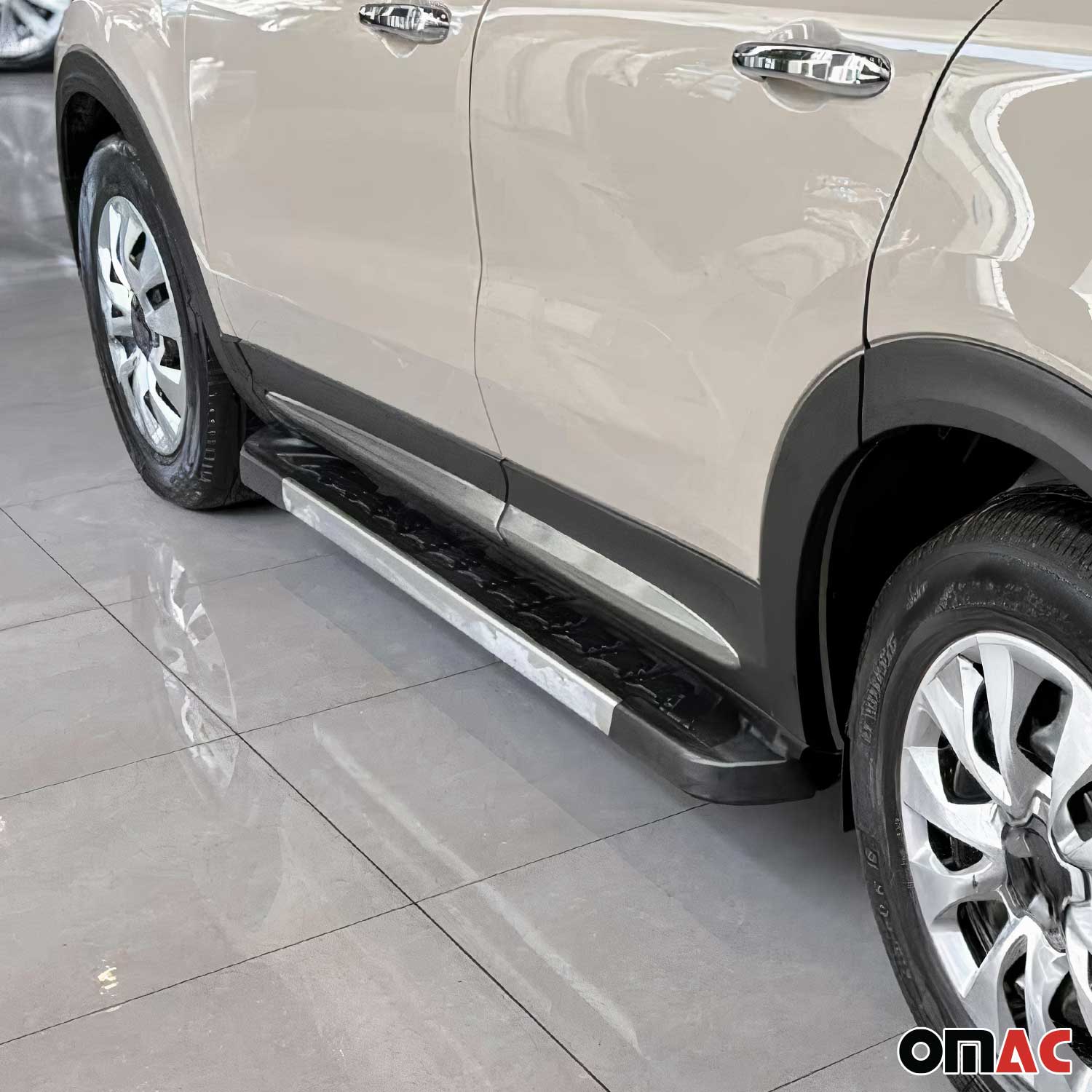 2016-2023 Fiat 500X Side Door Molding Trim Skirt Garnish Stainless Steel Silver 4 Pcs - Image 6