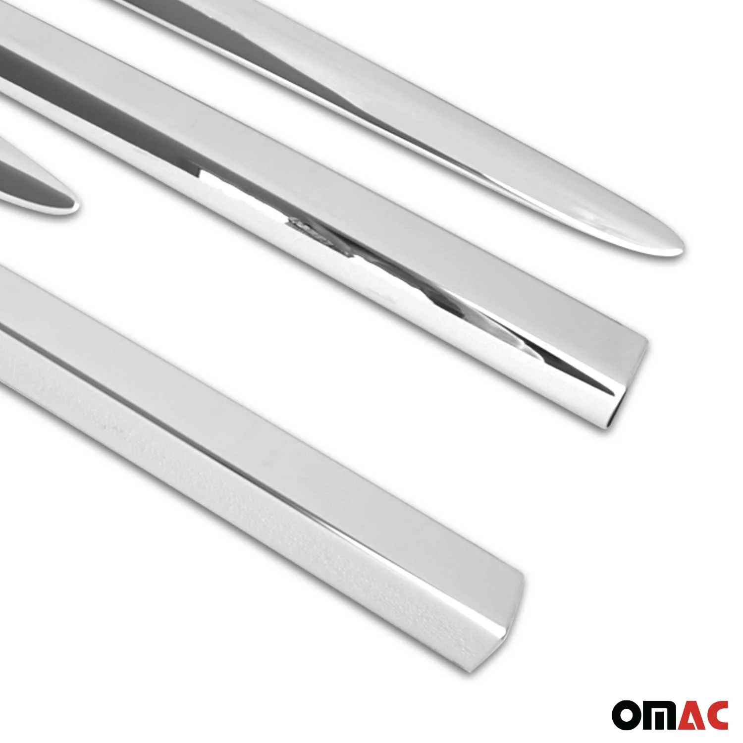 2016-2023 Fiat 500X Side Door Molding Trim Skirt Garnish Stainless Steel Silver 4 Pcs - Image 9