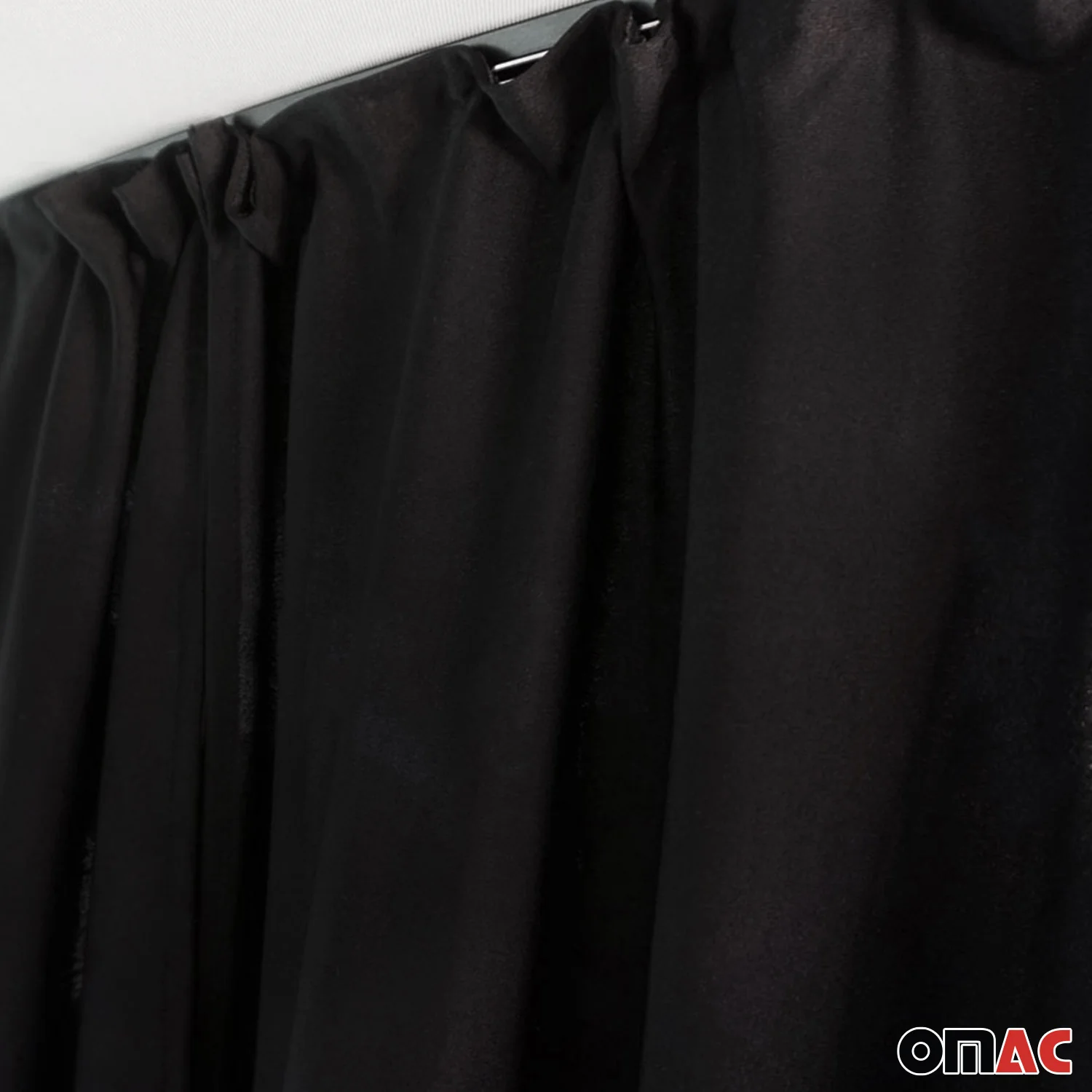 Chevrolet Express Cabin Divider Curtains Privacy Curtains Black 2 Curtains - Image 7