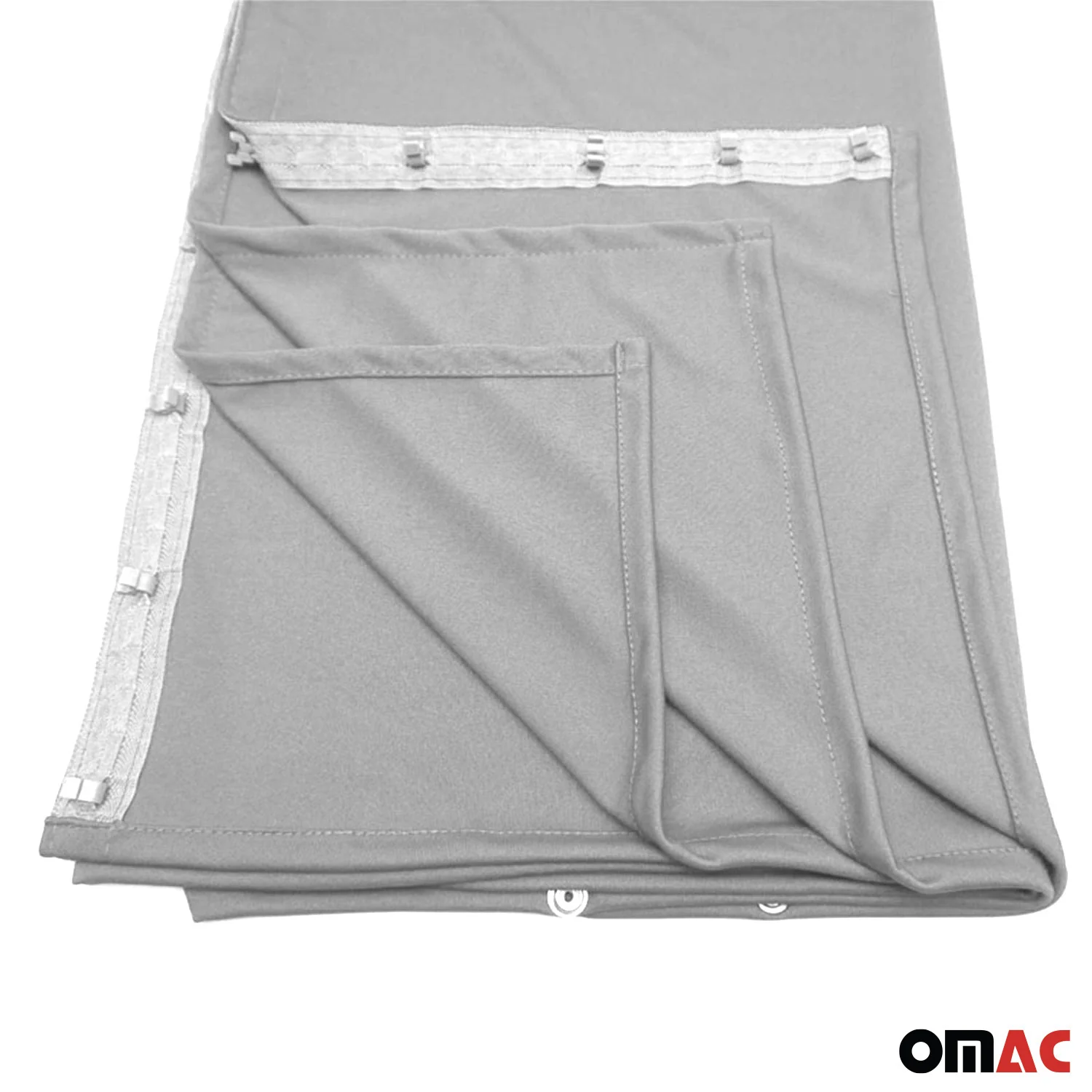 GMC Savana Cabin Divider Curtains Privacy Curtains Gray 2 Curtains - Image 8