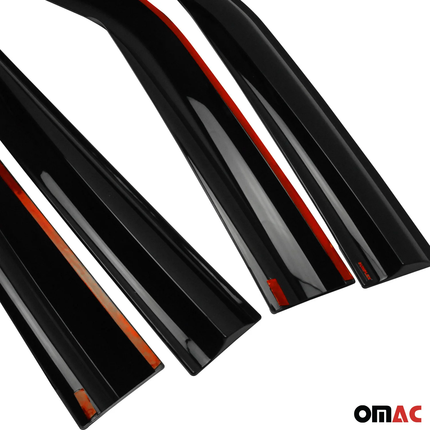 2016-2018 Hyundai Tucson Bug Shield Hood Deflector & Window Visor Kit 5Pcs Smoke - Image 8