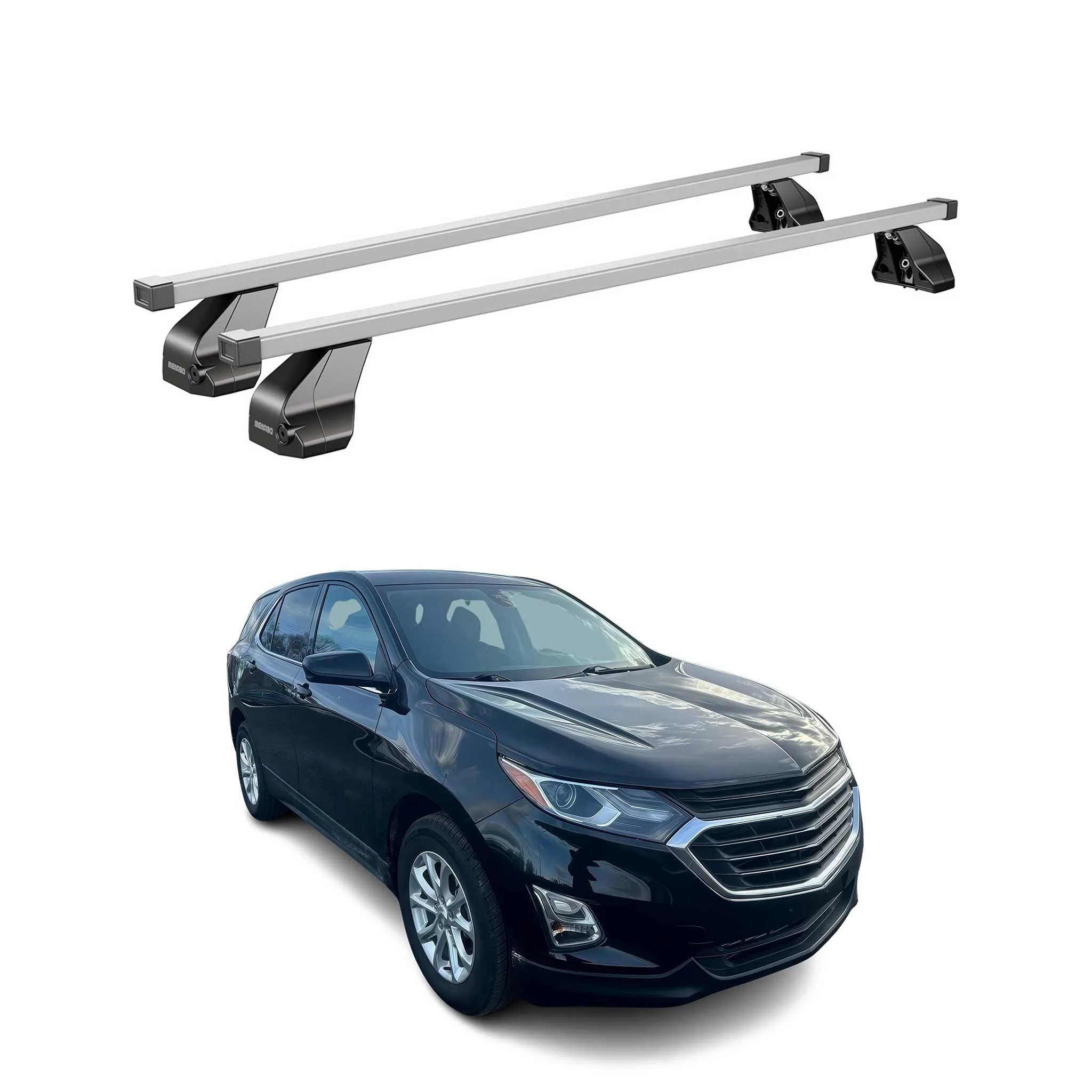 2018-2024 Chevrolet Equinox Roof Rack Cross Bars Silver