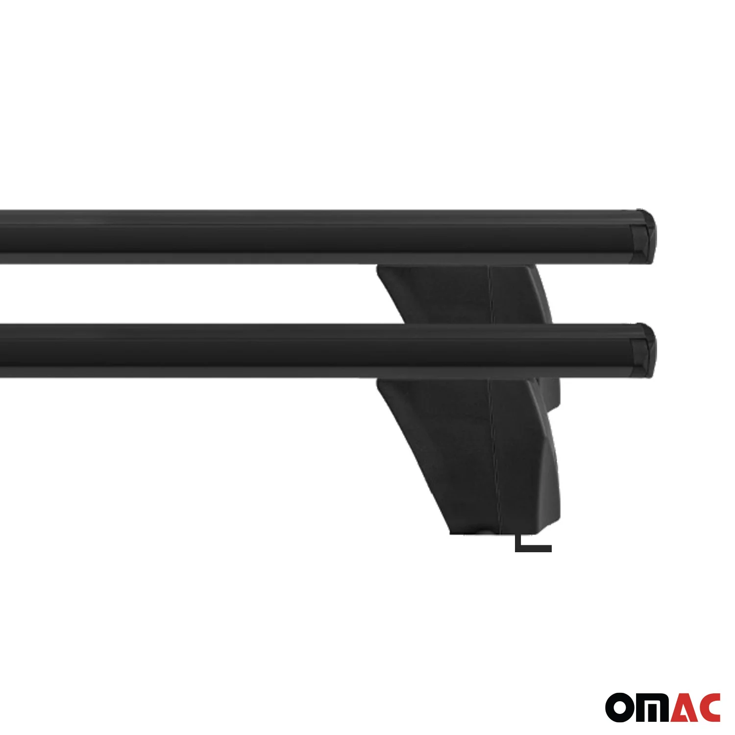 2015-2019 Mercedes CLA Shooting Brake X117 Roof Rack Cross Bars Black - Image 12
