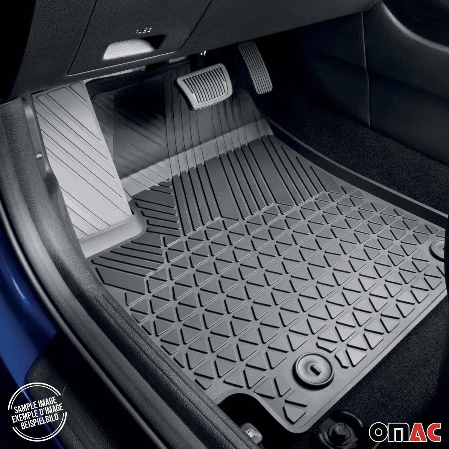 2020-2026 Hyundai Sonata Floor Mats Liners Full Set All Weather Black - Image 2
