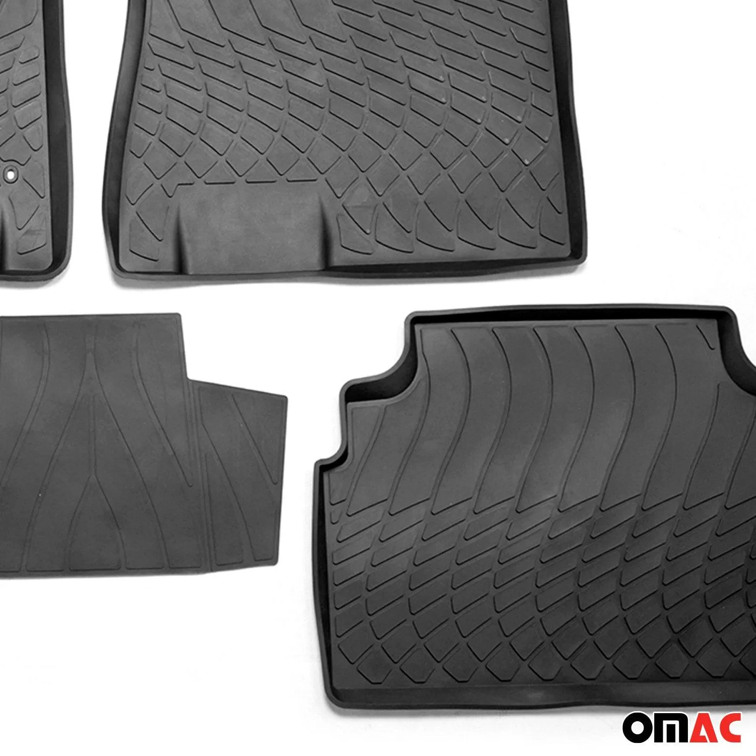 2020-2026 Hyundai Sonata Floor Mats Liners Full Set All Weather Black - Image 7
