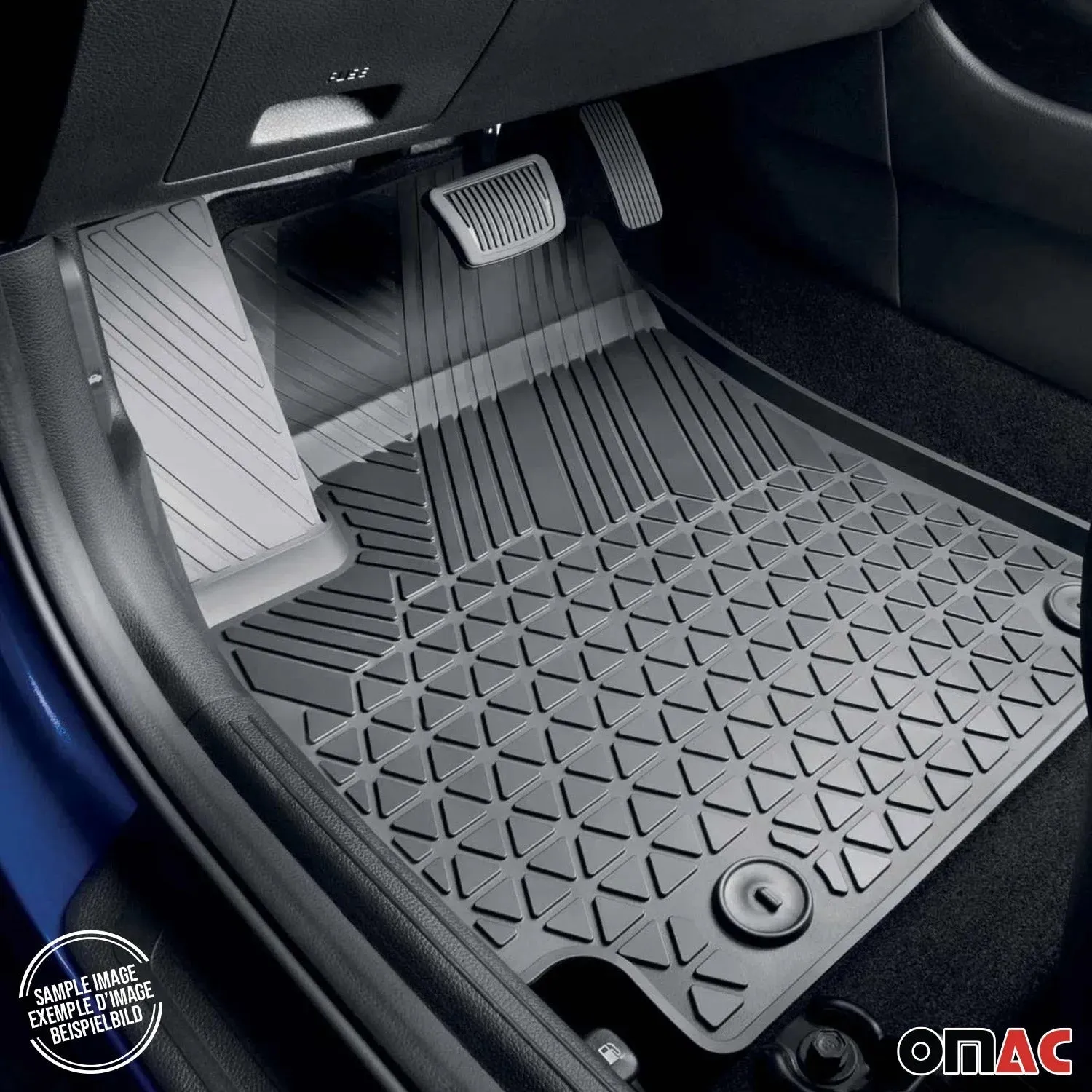 2016-2018 Hyundai Tucson Floor Mats Liners Full Set All Weather Black - Image 2