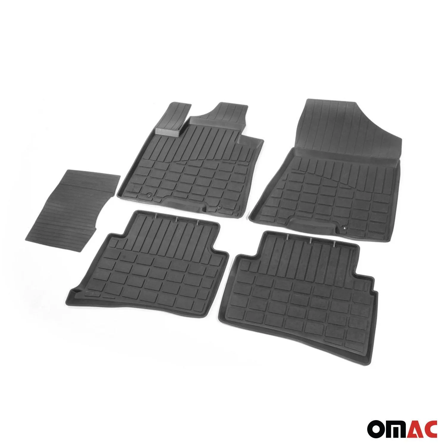 2016-2018 Hyundai Tucson Floor Mats Liners Full Set All Weather Black - Image 8