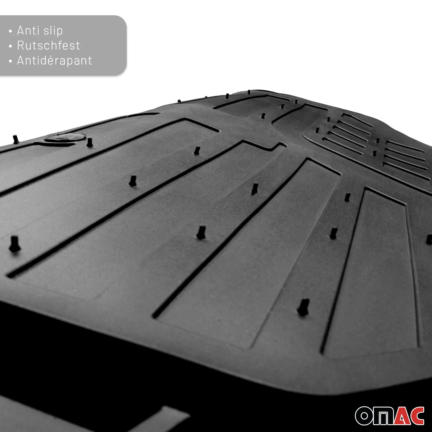 Jaguar XE Heavy Duty Trim to fit Floor Mats Liner Black All Weather 4Pcs - Image 10