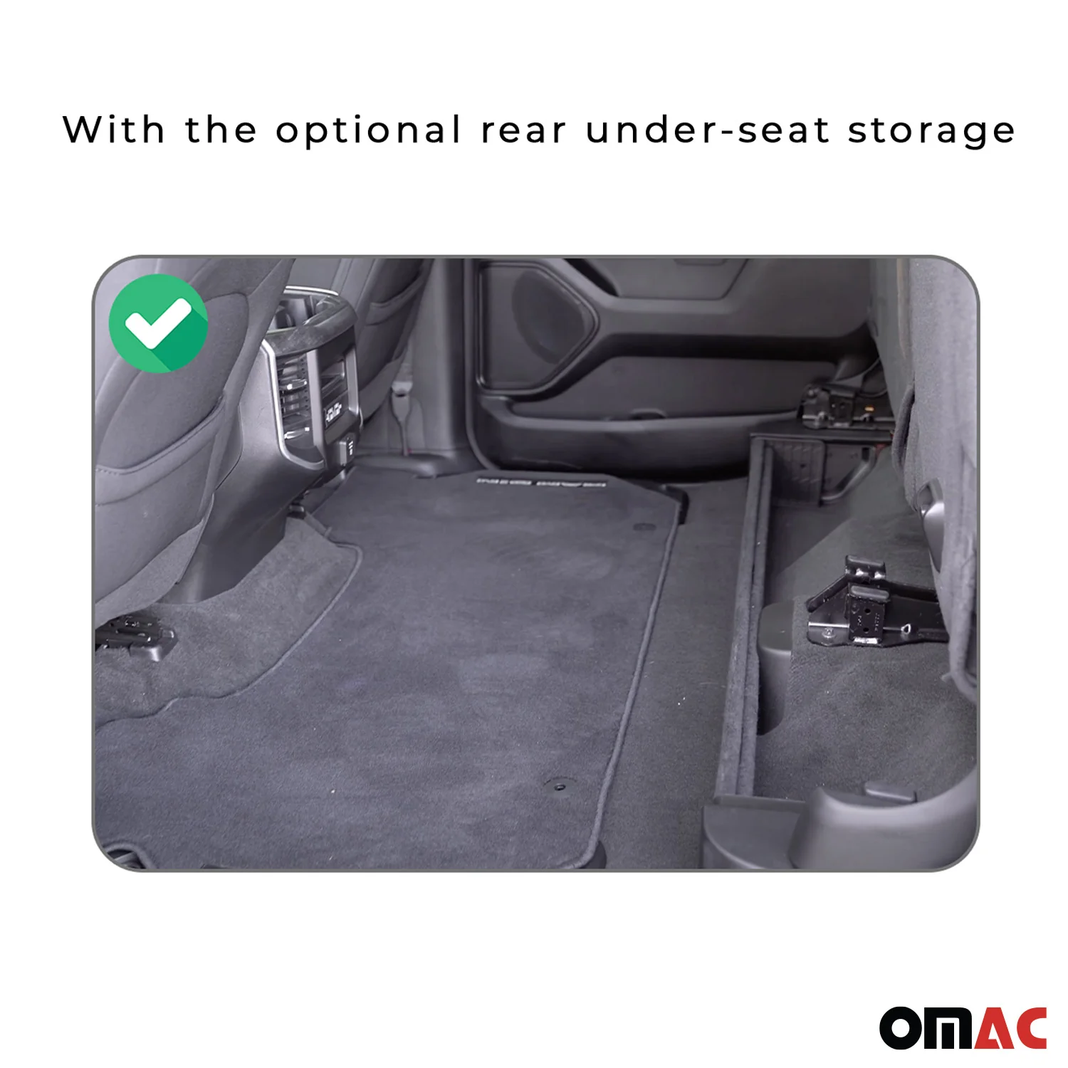 2020-2026 Jeep Gladiator Premium Floor Mats Liners First and Second Row Set Black - Image 4