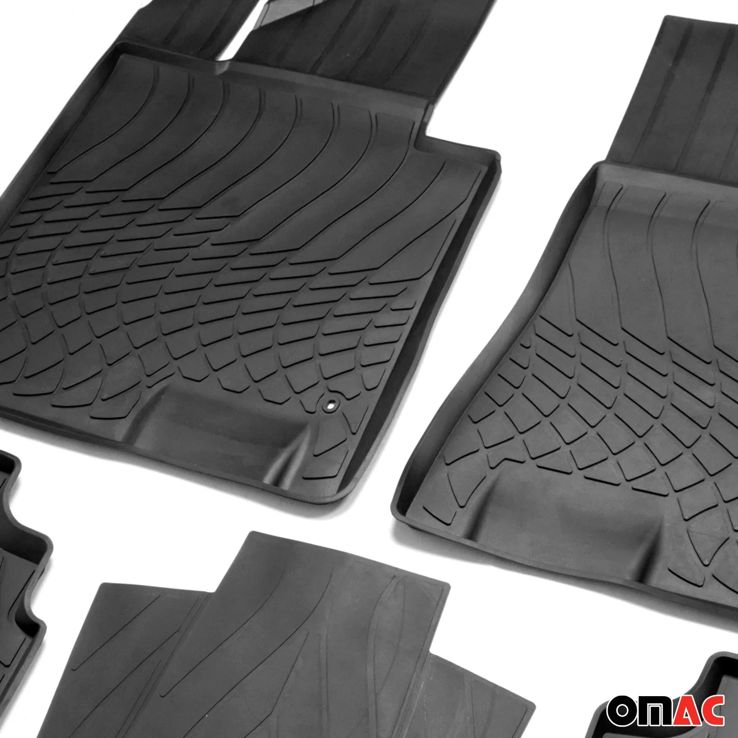 2021-2026 Kia K5 Floor Mats Liners Full Set All Weather Black - Image 5