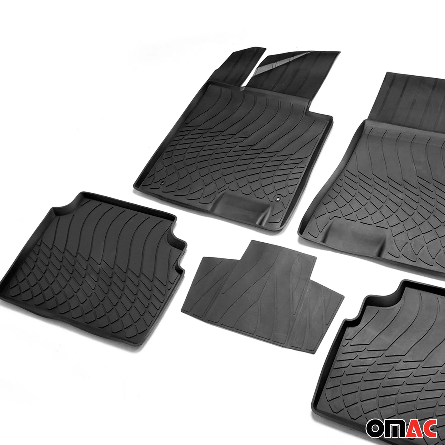 2021-2026 Kia K5 Floor Mats Liners Full Set All Weather Black - Image 6