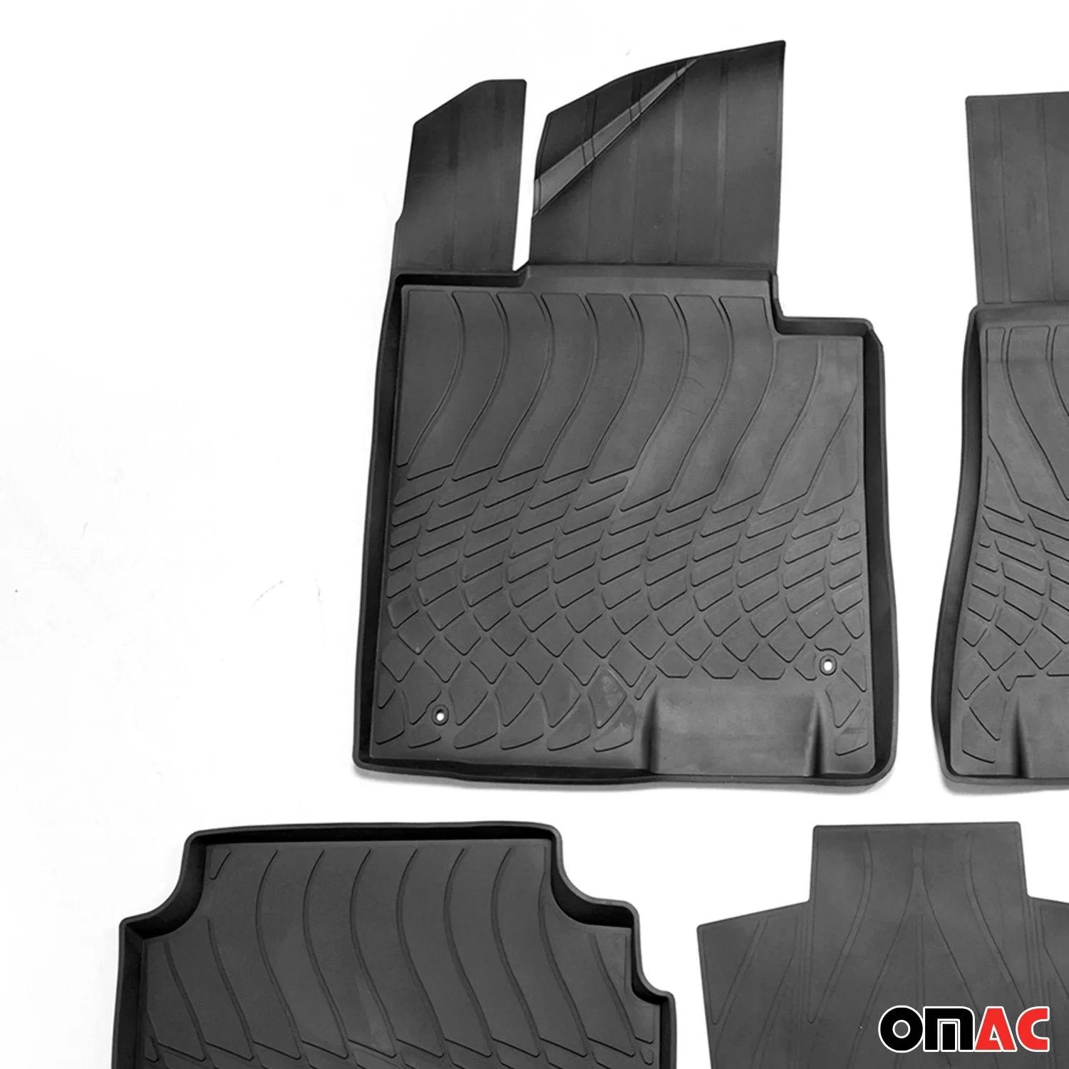 2021-2026 Kia K5 Floor Mats Liners Full Set All Weather Black - Image 8