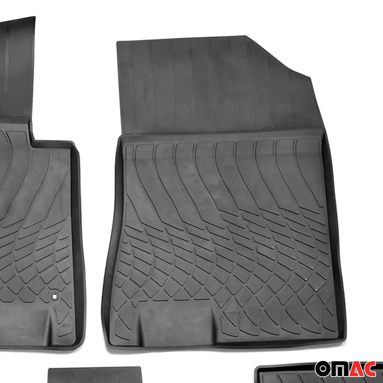 2021-2026 Kia K5 Floor Mats Liners Full Set All Weather Black - Image 9