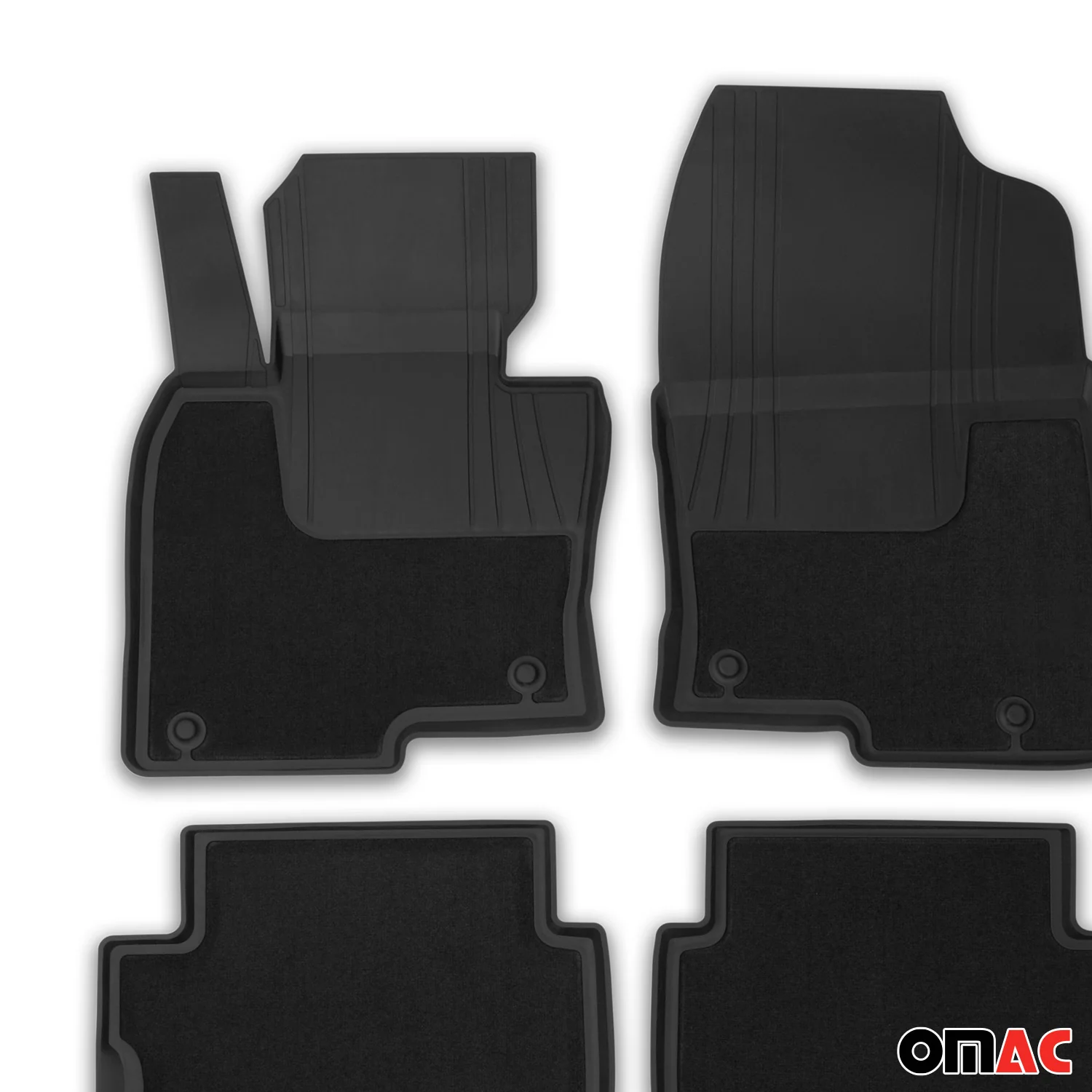 2017-2025 Mazda CX-5 2.gen Floor Mats Liners Full Set All Weather Black - Image 6