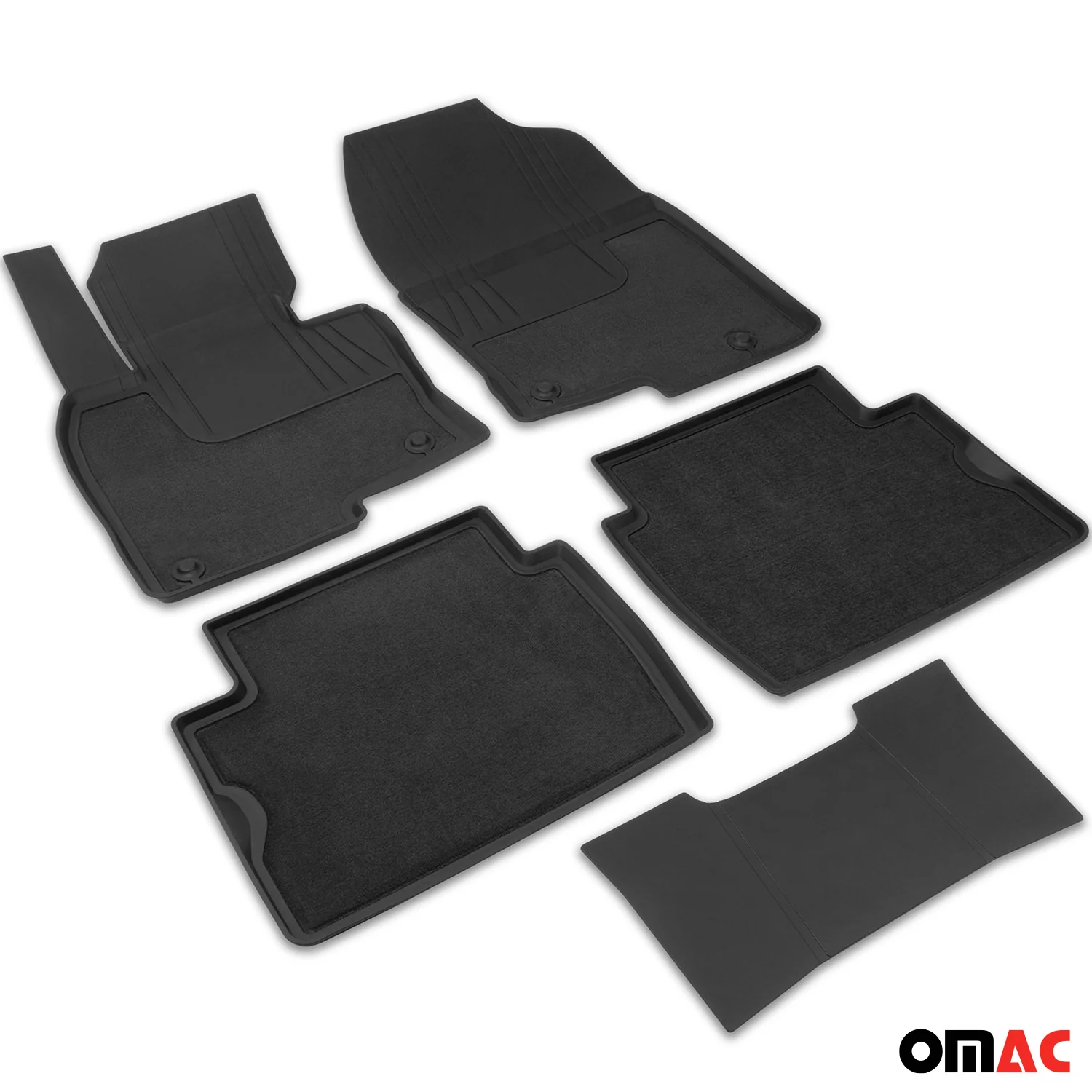 2017-2025 Mazda CX-5 2.gen Floor Mats Liners Full Set All Weather Black - Image 8