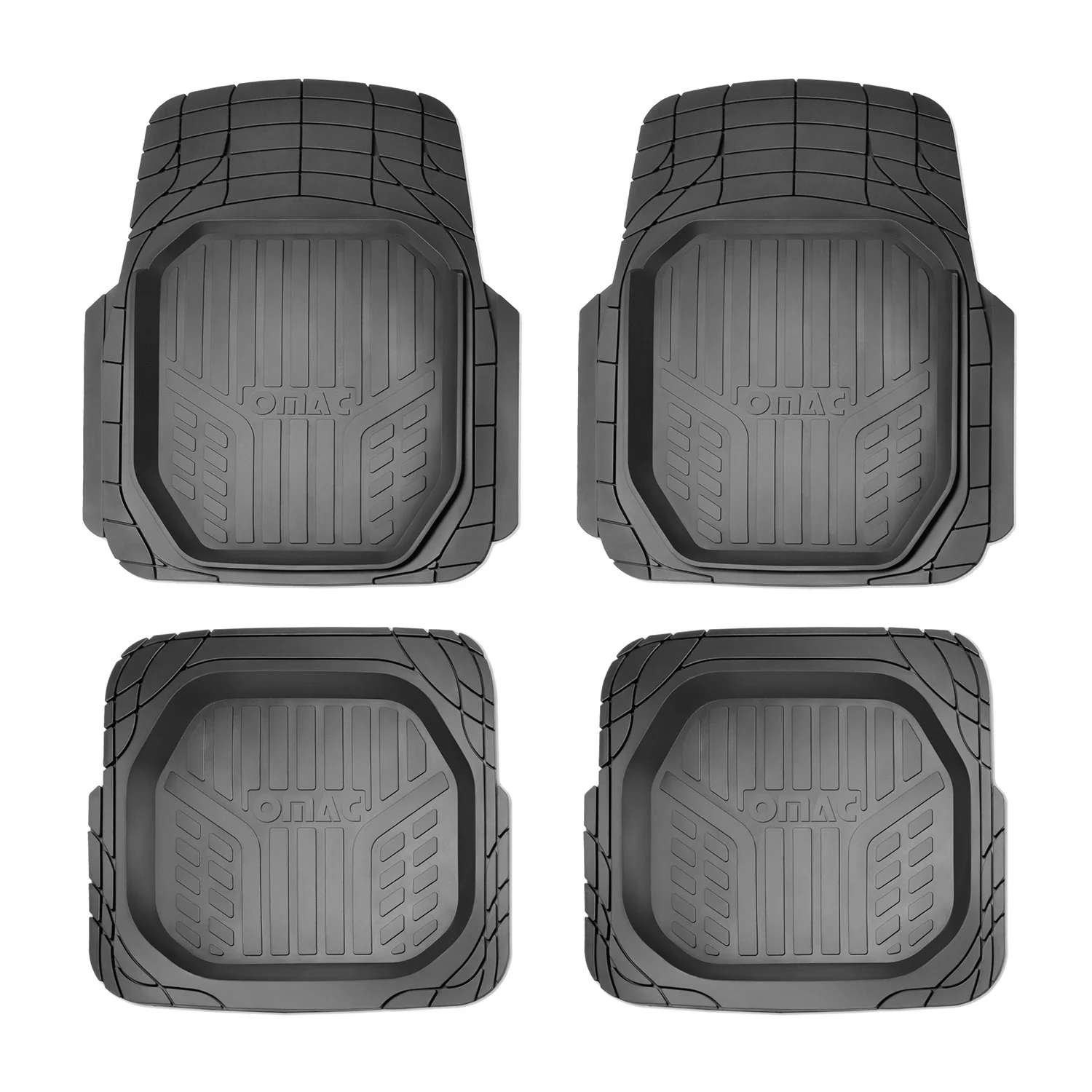 2020-2026 Tesla Model Y Heavy Duty Trim to fit Floor Mats Liner Black All Weather 4Pcs