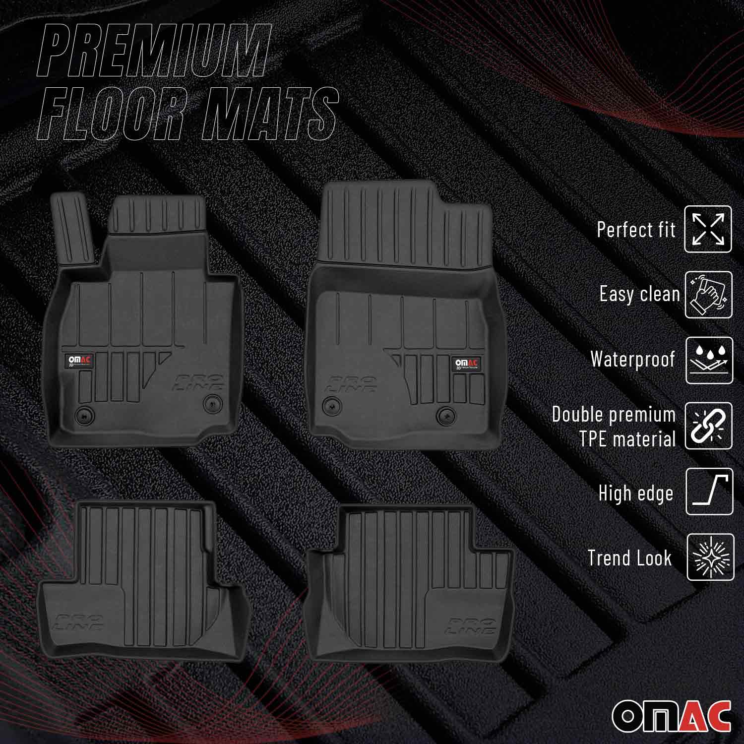 2022-2023 Mazda MX-30 EV Premium Floor Mats Liners Full Set All Weather Heavy Duty - Image 2