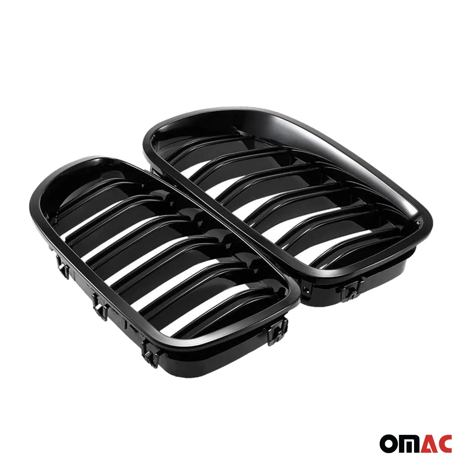 2011-2017 BMW 5 Series F10 M5 Front Kidney Grille M5 Style Gloss Black - Image 5