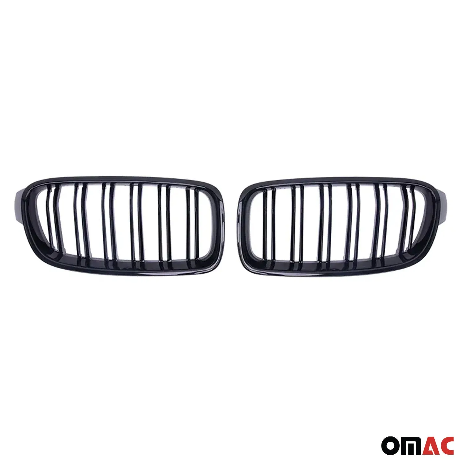 2012-2019 BMW 3 Series F30 F31 M-Tech Front Kidney Grille M-Tech Gloss Black Single Slat - Image 2