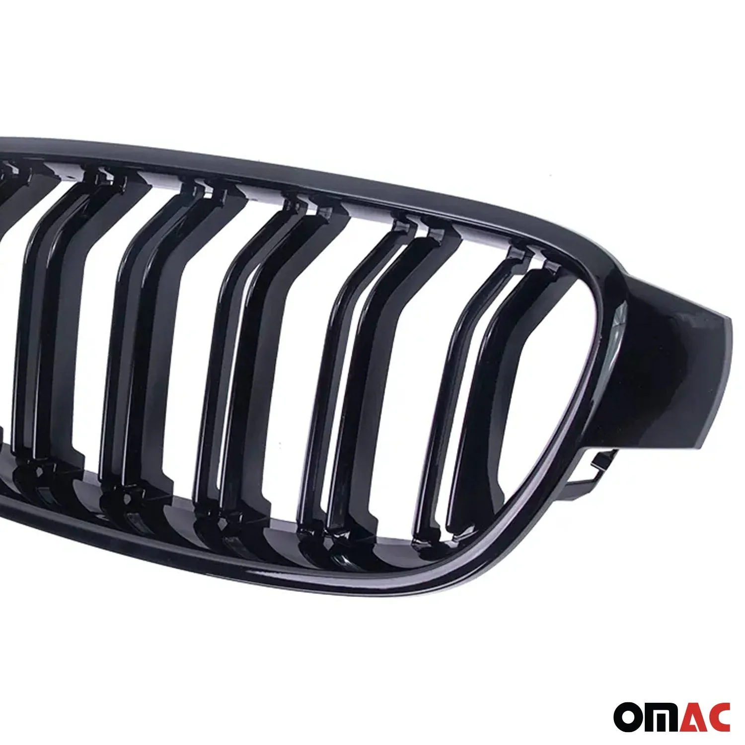 2012-2019 BMW 3 Series F30 F31 M-Tech Front Kidney Grille M-Tech Gloss Black Single Slat - Image 4